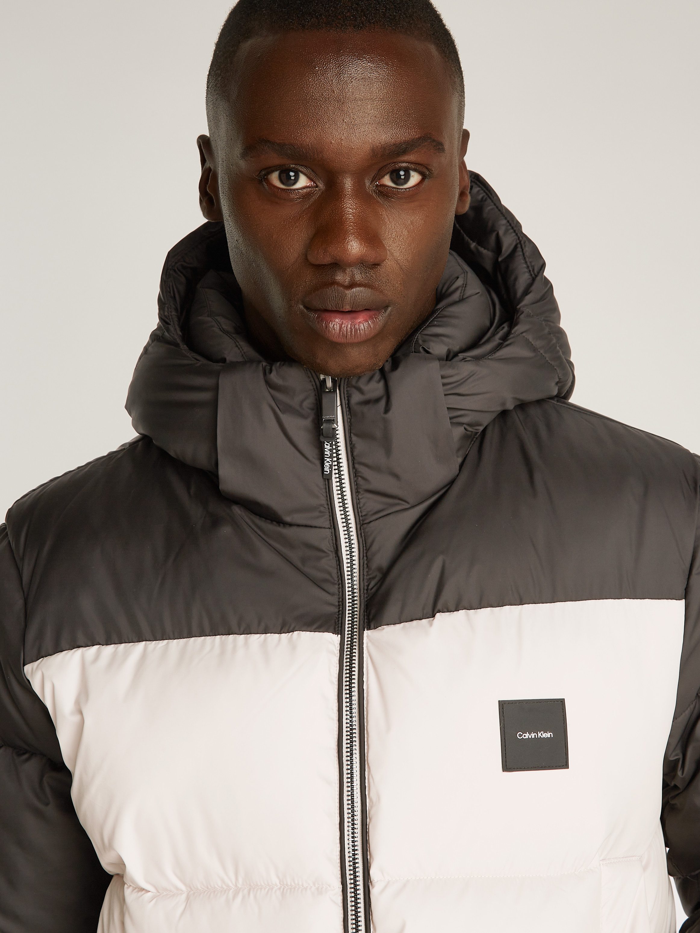 Calvin Klein Outdoorjacke HOODED QUILT COLOR-BLOCK günstig online kaufen