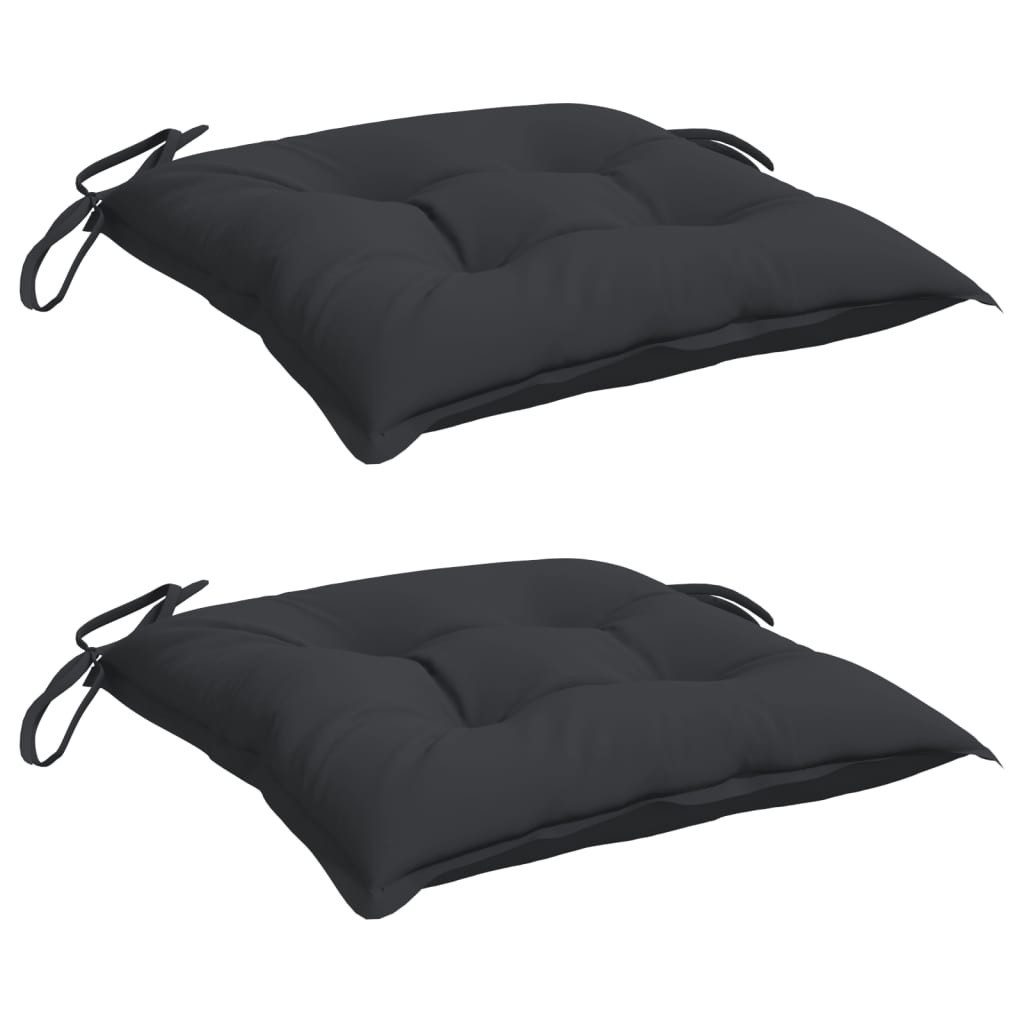vidaXL Sitzauflage Palettenkissen 2 Stk. Schwarz günstig online kaufen