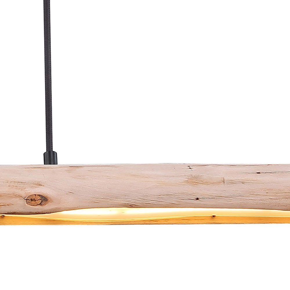 verbaut, etc-shop Holz LED fest Pendelleuchte, LED-Leuchtmittel höhenverstellbar LED Pendellampe Hängeleuchte Warmweiß,