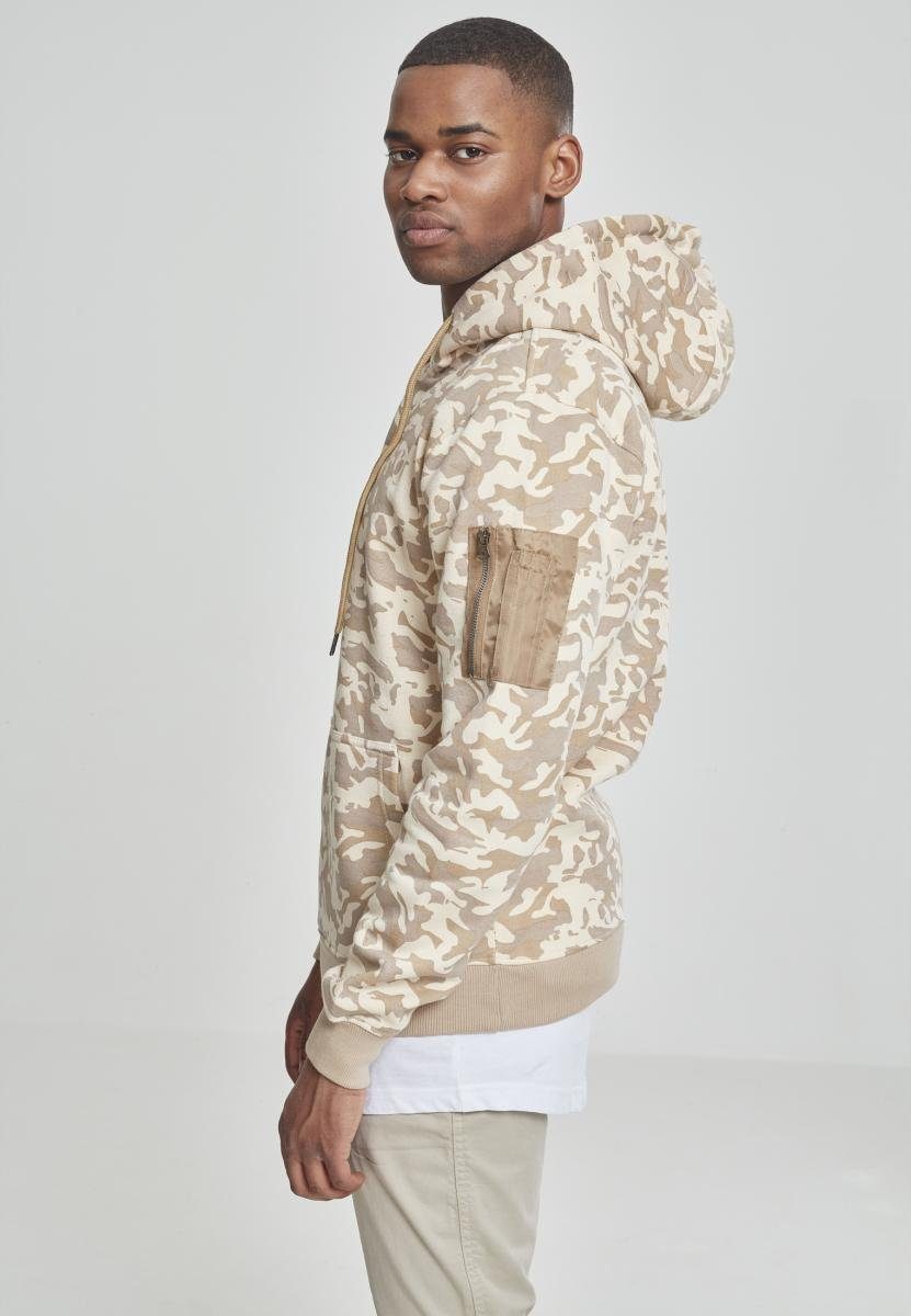 Sweat CLASSICS URBAN Sweater (1-tlg) Herren Bomber camo Camo Hoody beige