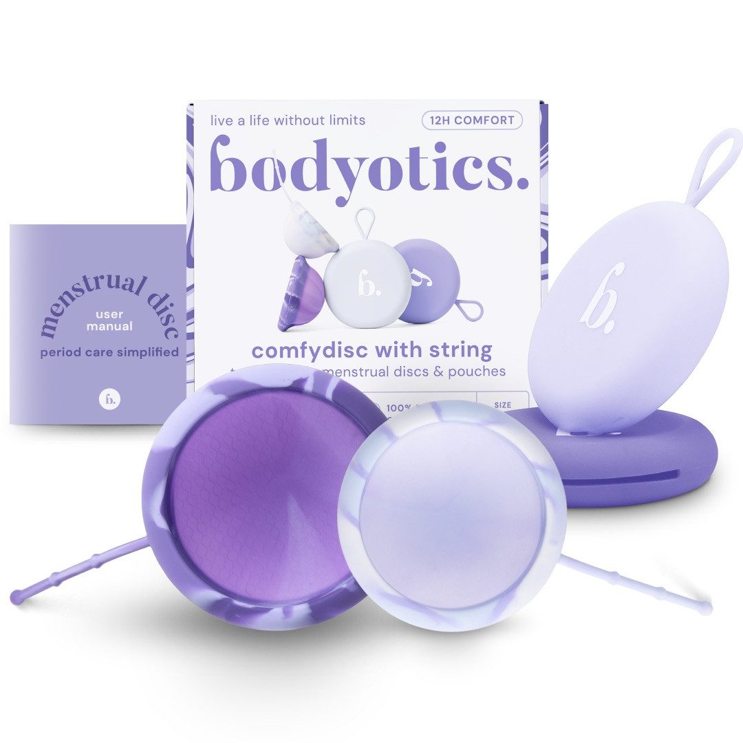 Menstruationstasse Comfydisc Wiederverwendbare Menstruationsdisc m. Schnur - S & L