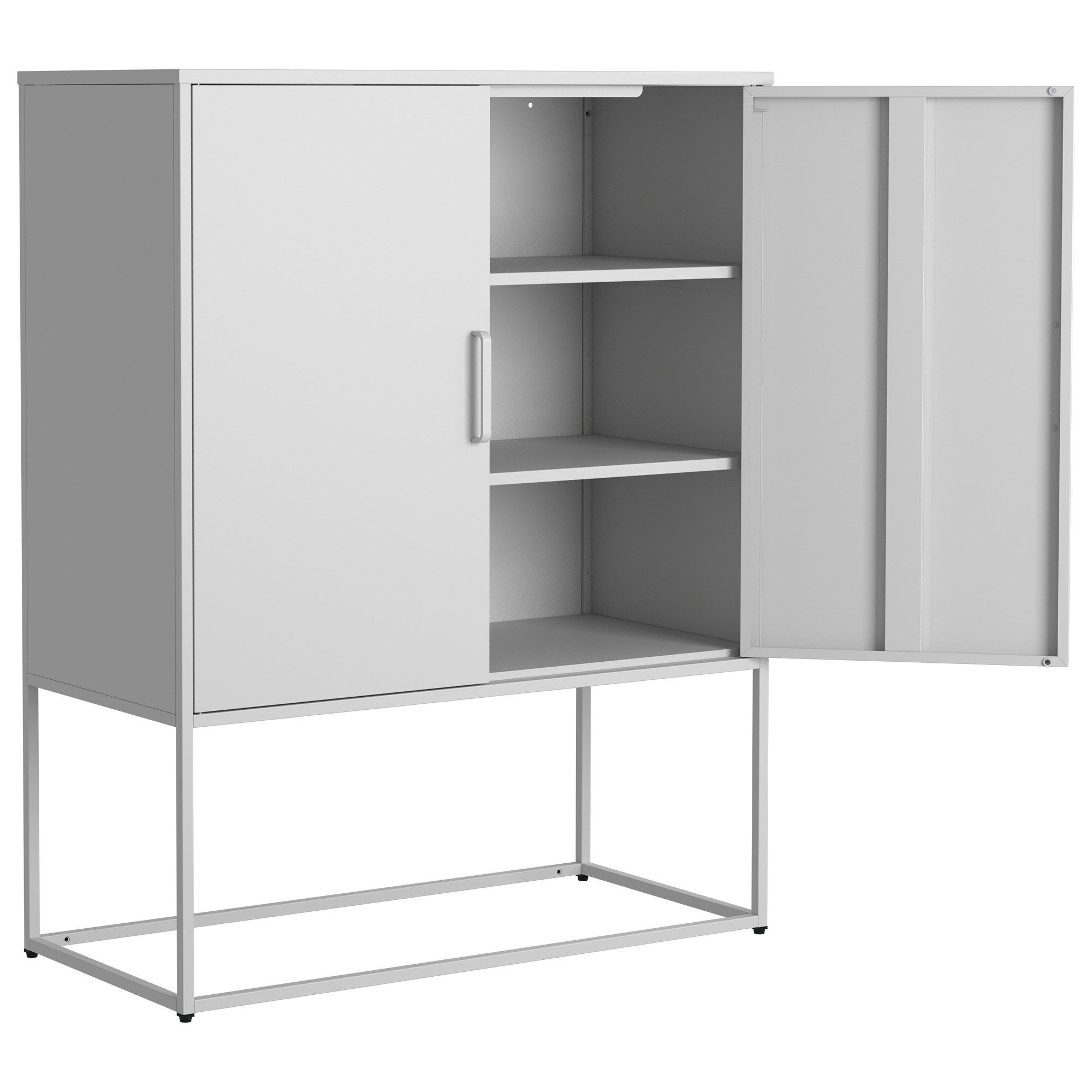 bizoemade Sideboard Modernes Küchenschrank Buffetschrank mit 2 Türen & 2 Ei günstig online kaufen