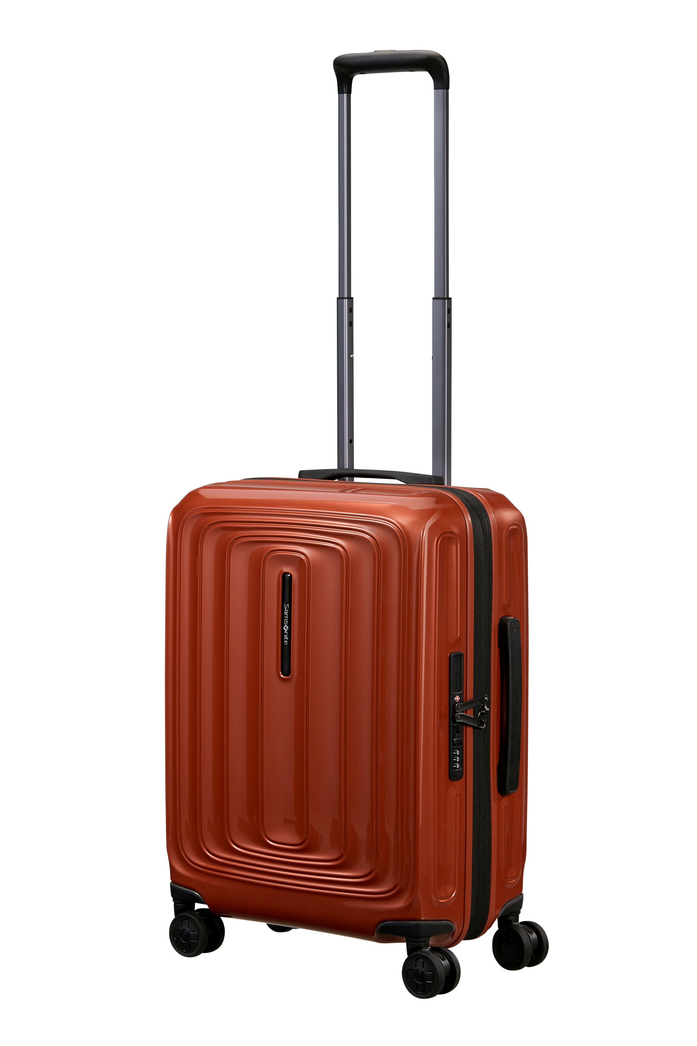 Samsonite Hartschalen-Trolley 2WANDER, 4 Rollen, aus robustem Polycarbonat, mit Adressetikett und Dehnfalte