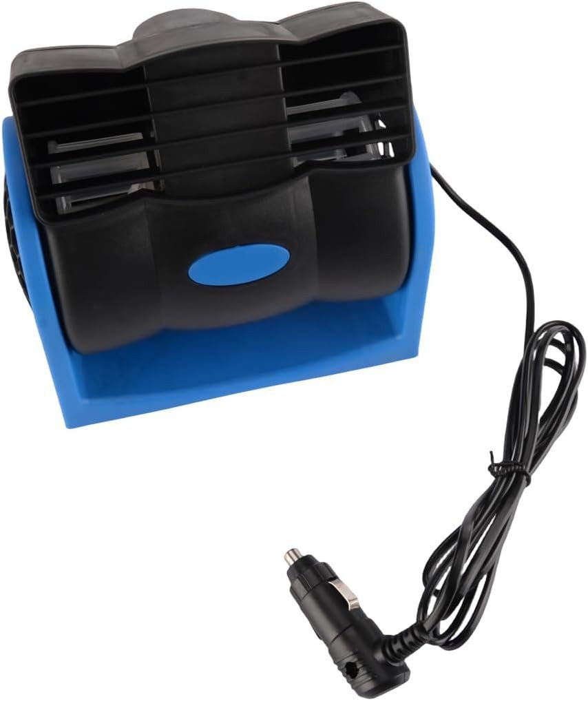 FELIXLEO Tischventilator 12V Auto Klimaanlage Kühlventilator Zigarettenanzünder Set