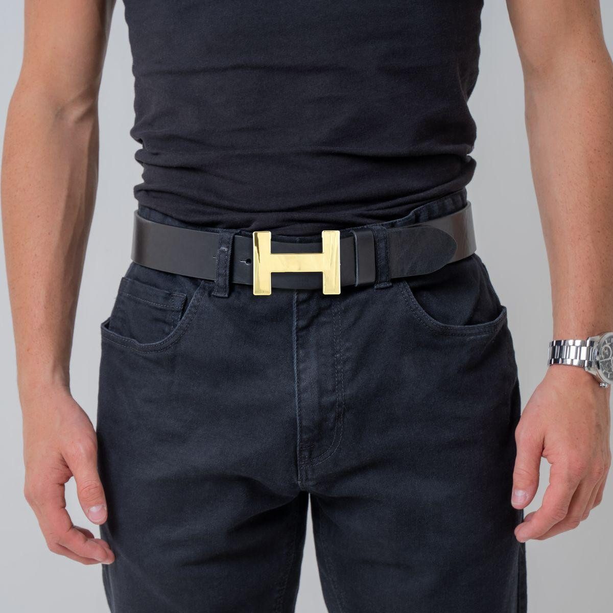 BELTINGER Ledergürtel Designer Gürtel HENRY aus Vollrindleder 4 cm - Eleganter Ledergürtel f (1-St)