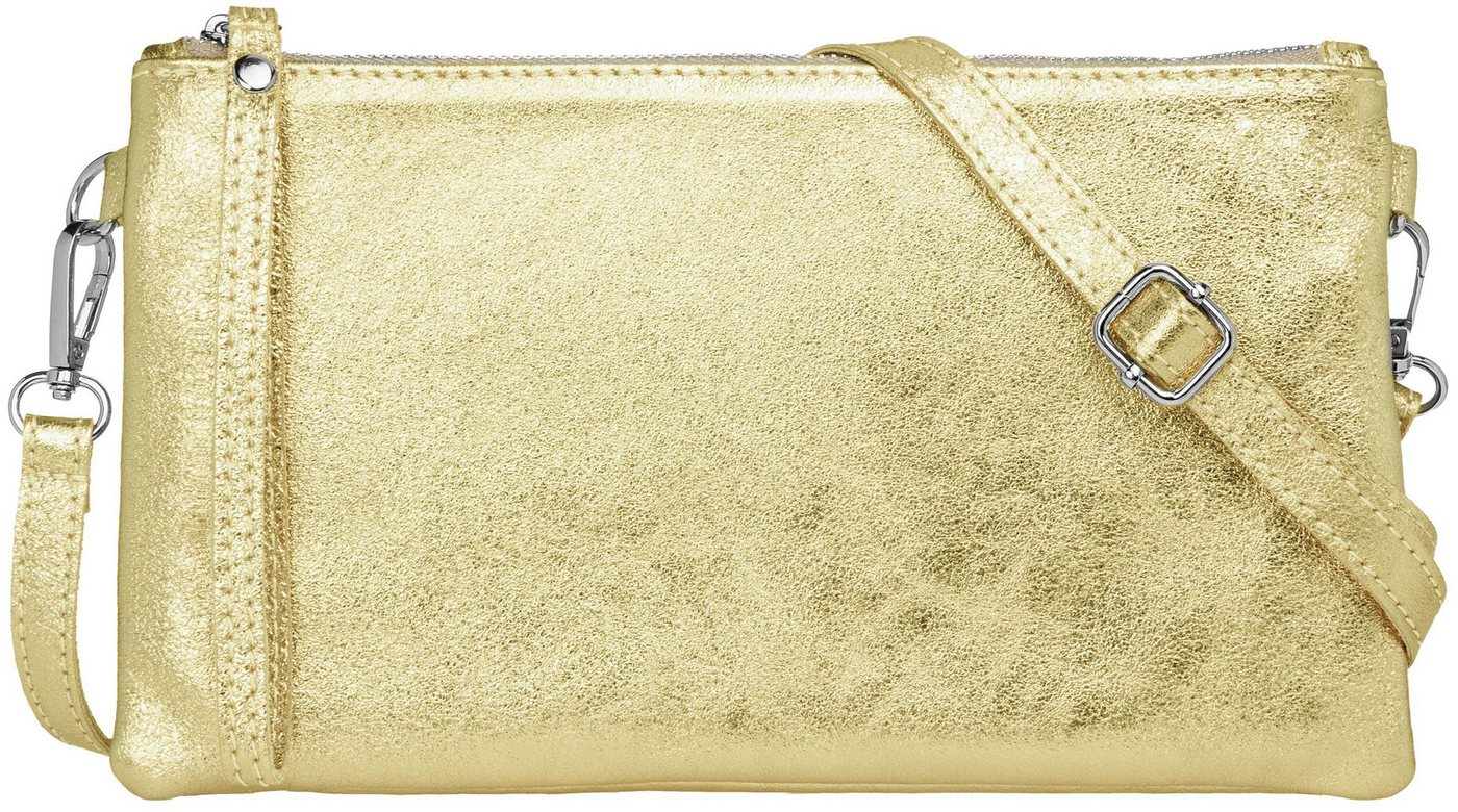 Caspar Clutch Leder Abendtasche Damen Umhängetasche - CLASSIC LINE - Modell No.717, leicht, elegant & langlebig- 100% Echtleder - Handmade in Italy