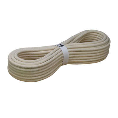 Hummelt® Baumwollseil Seil (Baumwollkordel, 12mm mit Kern), in versch. Längen (5m, 10m, 15m, 20), versch. Farben (beige (Natur), schwarz)
