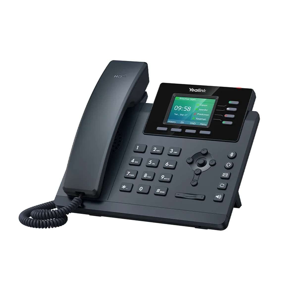 Yealink Yealink SIP-T34W IP-Telefon Schwarz 4 Zeilen LED WLAN Kabelgebundenes Telefon