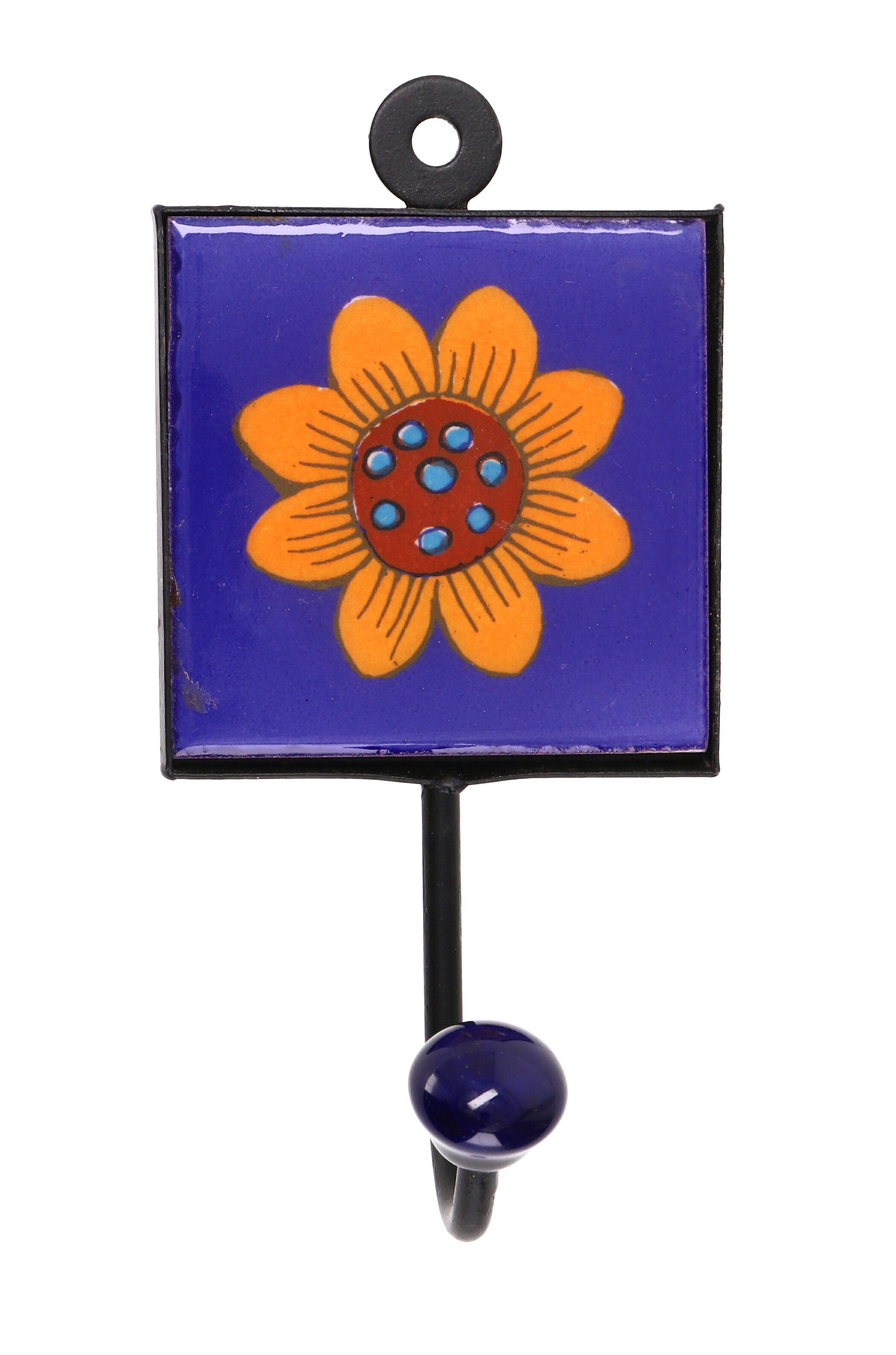 Guru-Shop Kleiderhaken Wandhaken, Garderobenhaken mit handgefertigter..