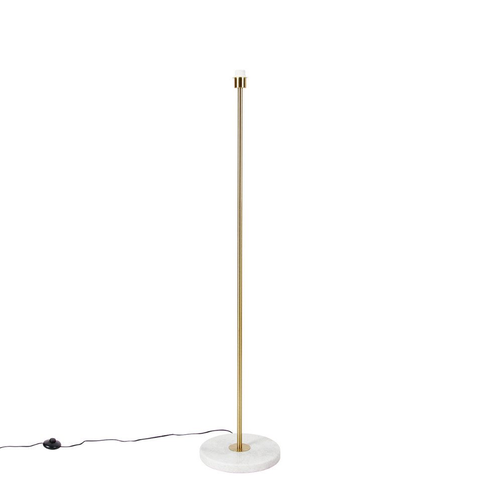 Qazqa Stehlampe Kaso, ohne Leuchtmittel, Warmweiß, QAZQA Stehlampe, e27, Gold, Stahl, Modern