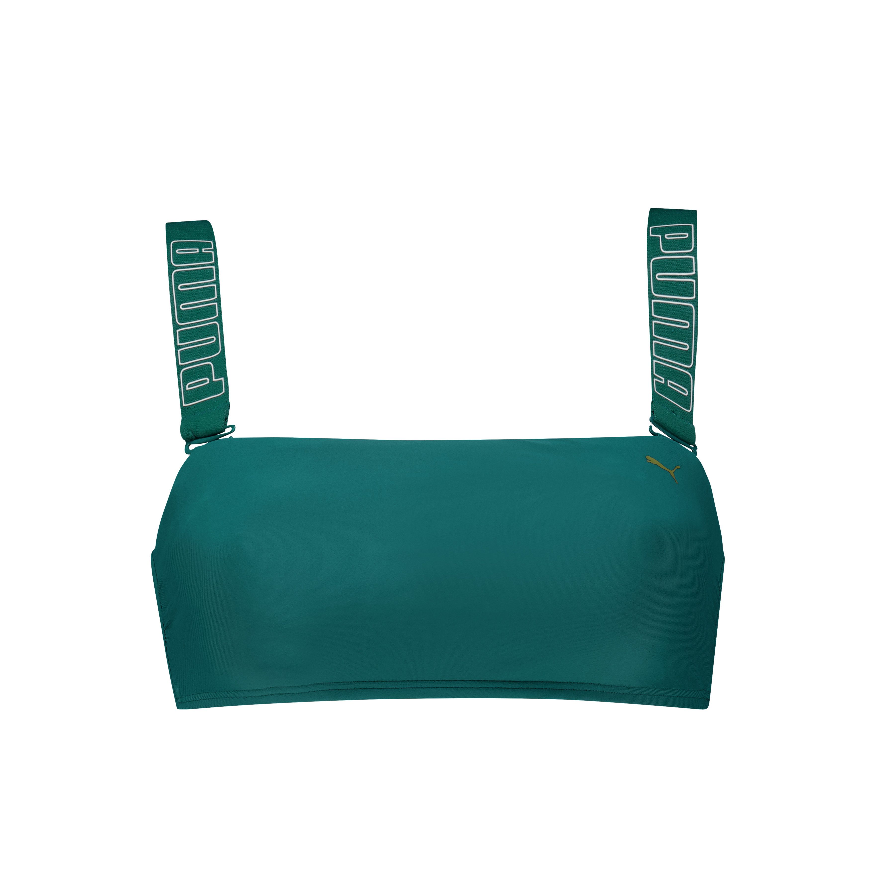 PUMA Bandeau-Bikini-Top PUMA SWIM WOMEN BANDEAU TOP, breite, verstellbare Träger mit Logoschriftzug