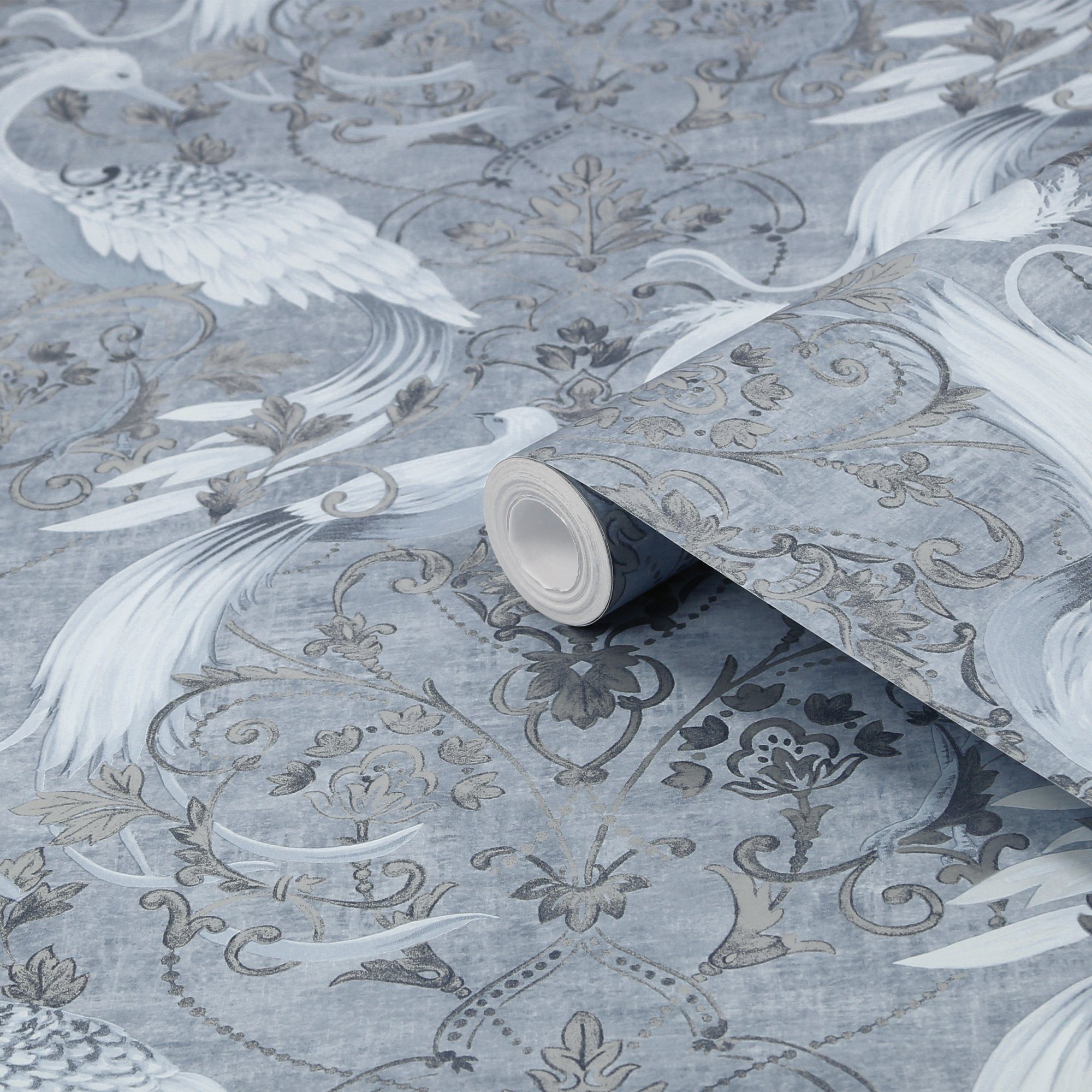 LAURA ASHLEY Vliestapete Tregaron, texturiert, floral, (1 St), 10mx52cm