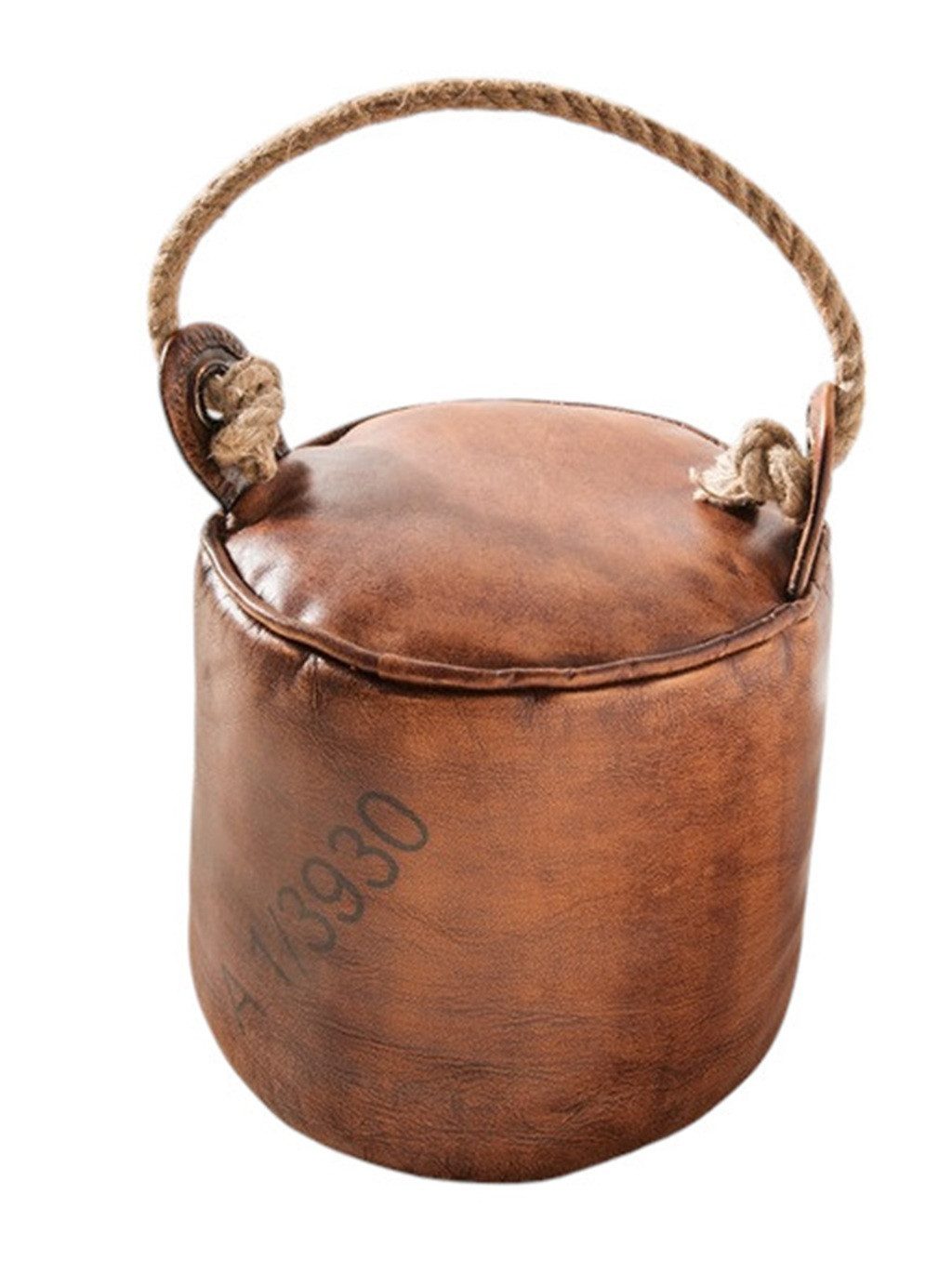 Main Möbel Bodentürstopper Türstopper "Kiddi II" Leder braun rund günstig online kaufen