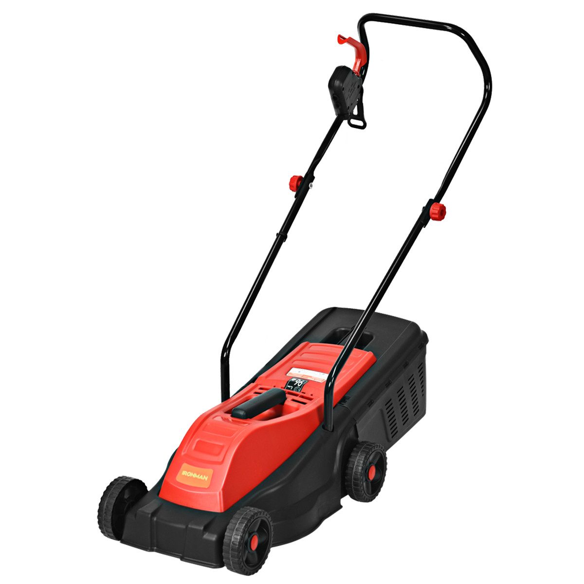 COSTWAY Elektrorasenmäher, 1200W, 30L Fangkorb, 32cm Schnittbreite