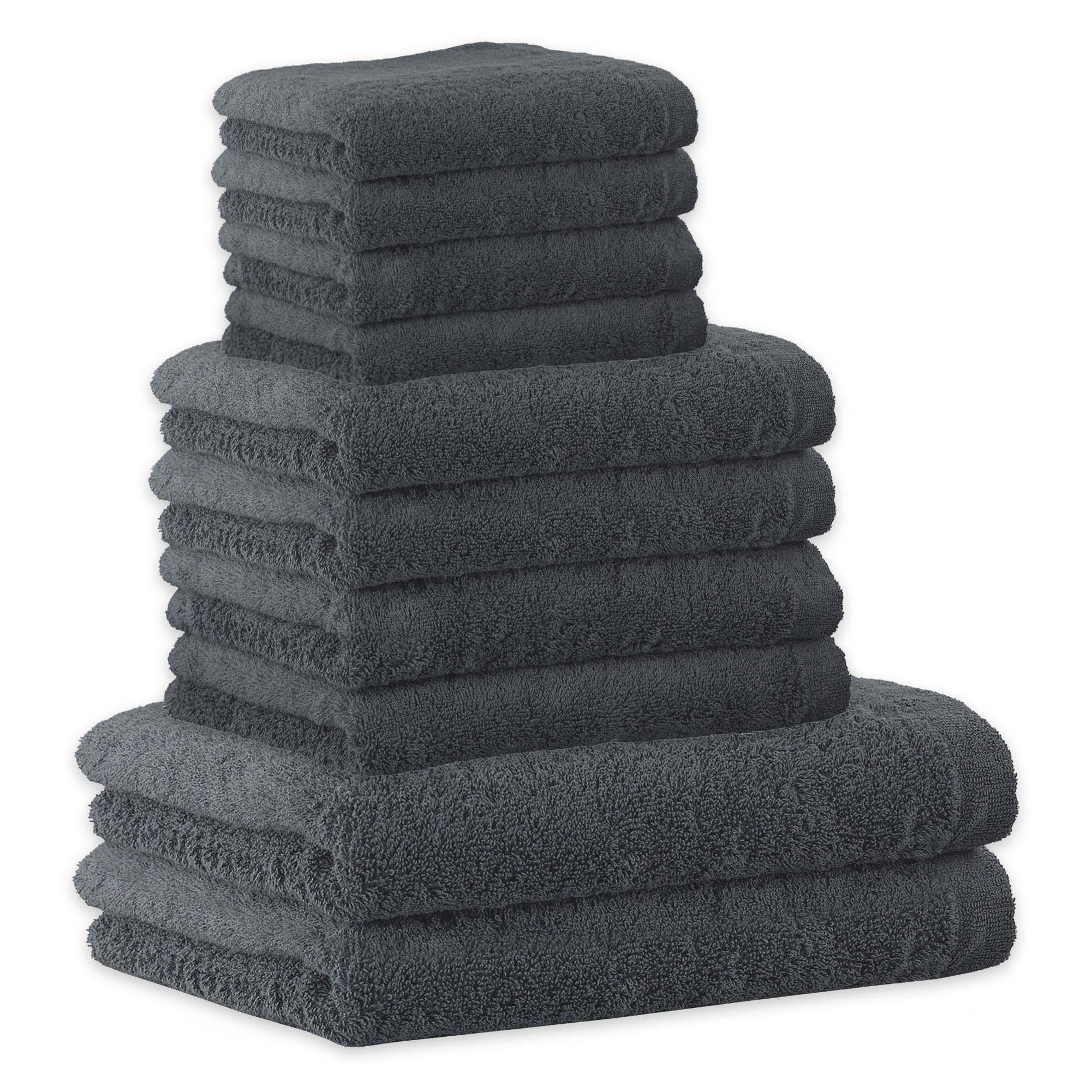 Cawö Handtuch Unisex Handtuch 10er Pack Baumwolle Lifestyle, Frottier (Set, 10-St)