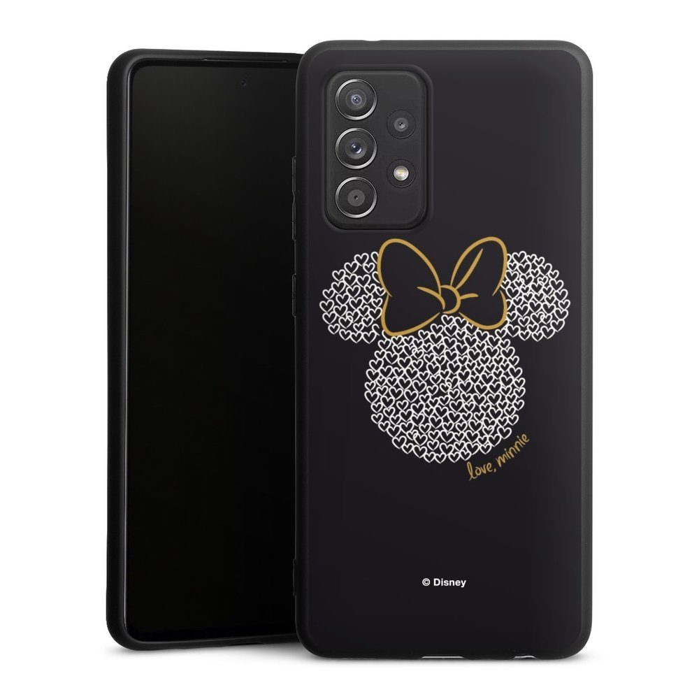 DeinDesign Handyhülle Minnie Mouse Disney Muster Minnie Black and White, Samsung Galaxy A52s 5G Silikon Hülle Premium Case Handy Schutzhülle