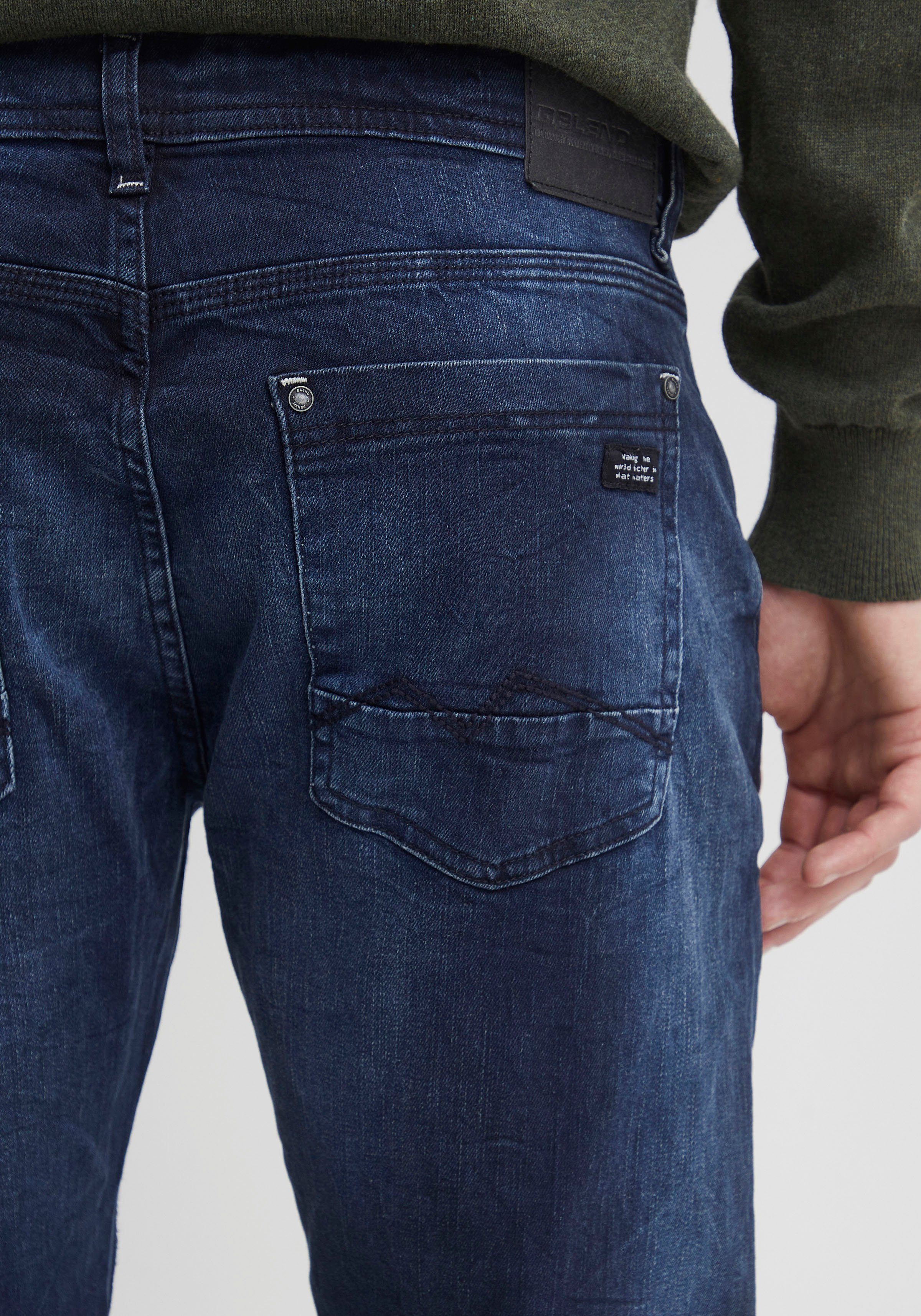 Blend 5-Pocket-Jeans BHTWISTER Slim Fit, knöchellange Schnittform, mit Reißverschluss – Bild 3 von 5