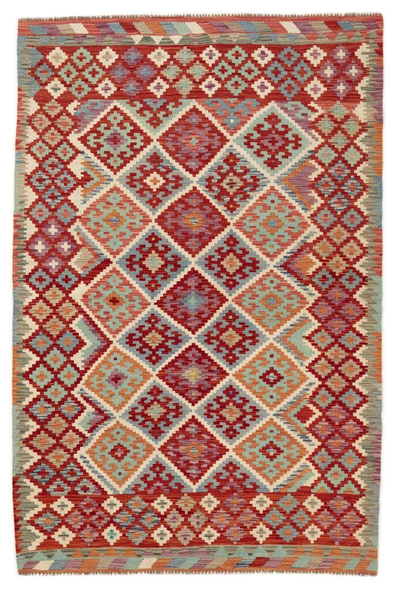 Orientteppich Kelim Afghan 153x229 Handgewebter Orientteppich, Nain Trading, rechteckig, Höhe: 3 mm