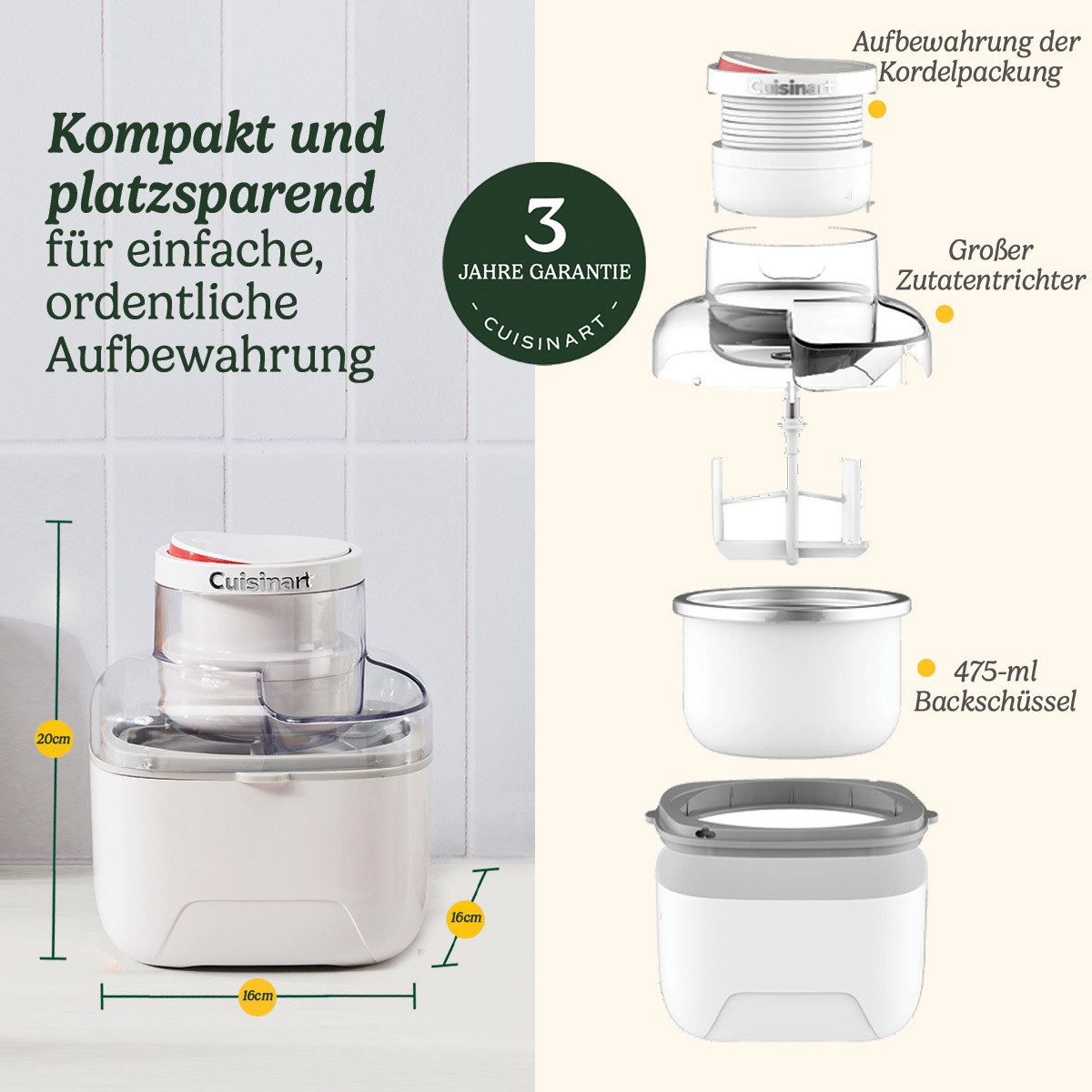 Cuisinart Eismaschine Solo Scoops Ice Cream Maker