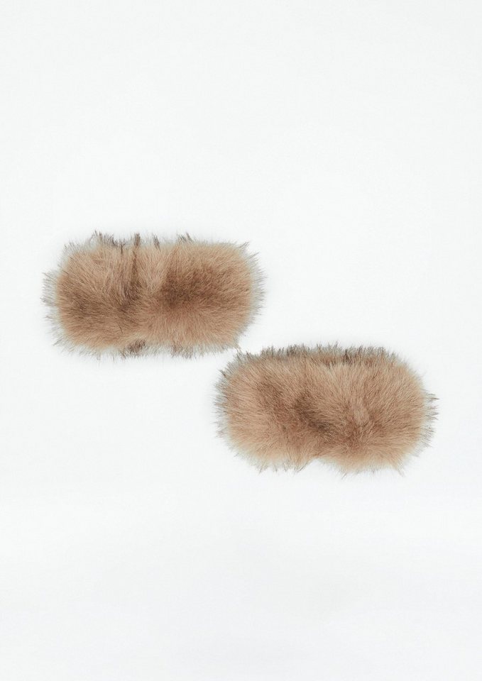 comma Strickhandschuhe Accessories Fake-Fur-Cuffs