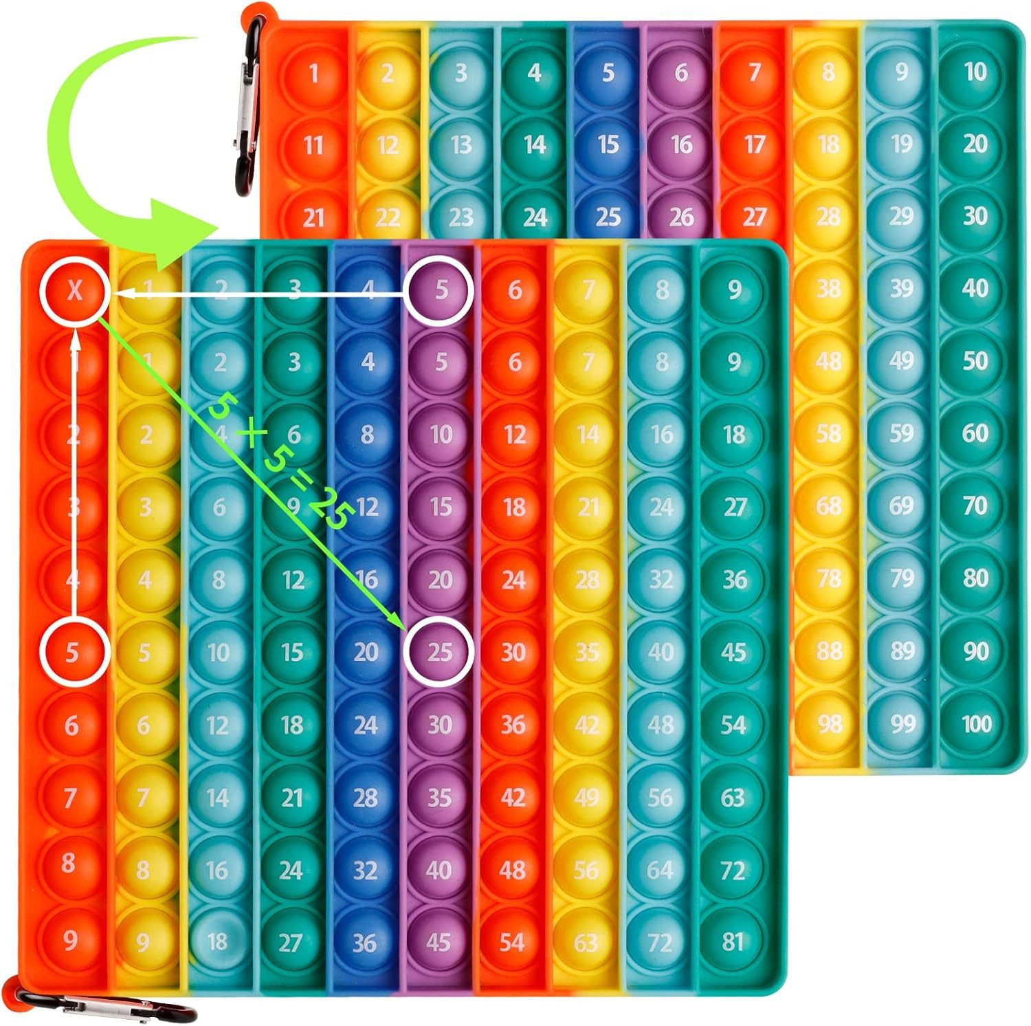 FOUORTUNATE-BEE Fidget Spinner Push Bubble Fidget 20x20cm Pop Fidget Toys B günstig online kaufen