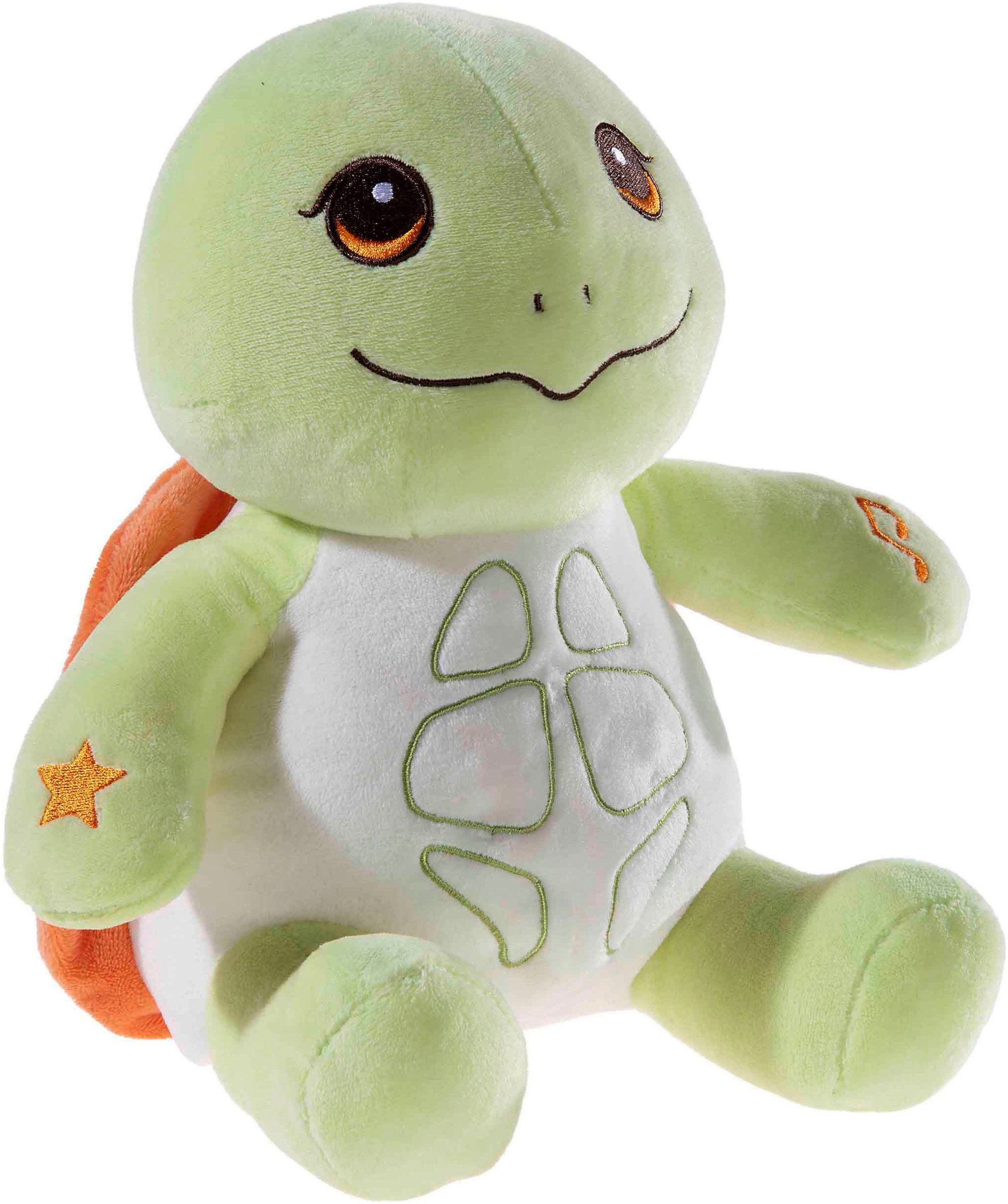 Heunec® Kuscheltier Musiledi, Schildkröte grün, mit Nachtlichtfunktion und Schlaflied