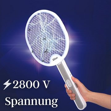 Zilan Insektenfalle ZLN-7088, Insektenvernichter mit Akku,2800V Spannung,LED Beleuchtung