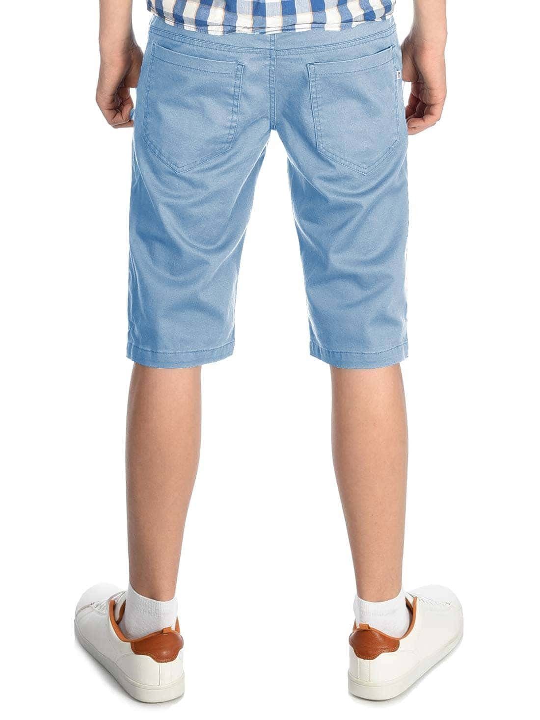 BEZLIT Chinoshorts Kinder Jungen Chino Hellblau mit Bund Shorts elastischem (1-tlg)