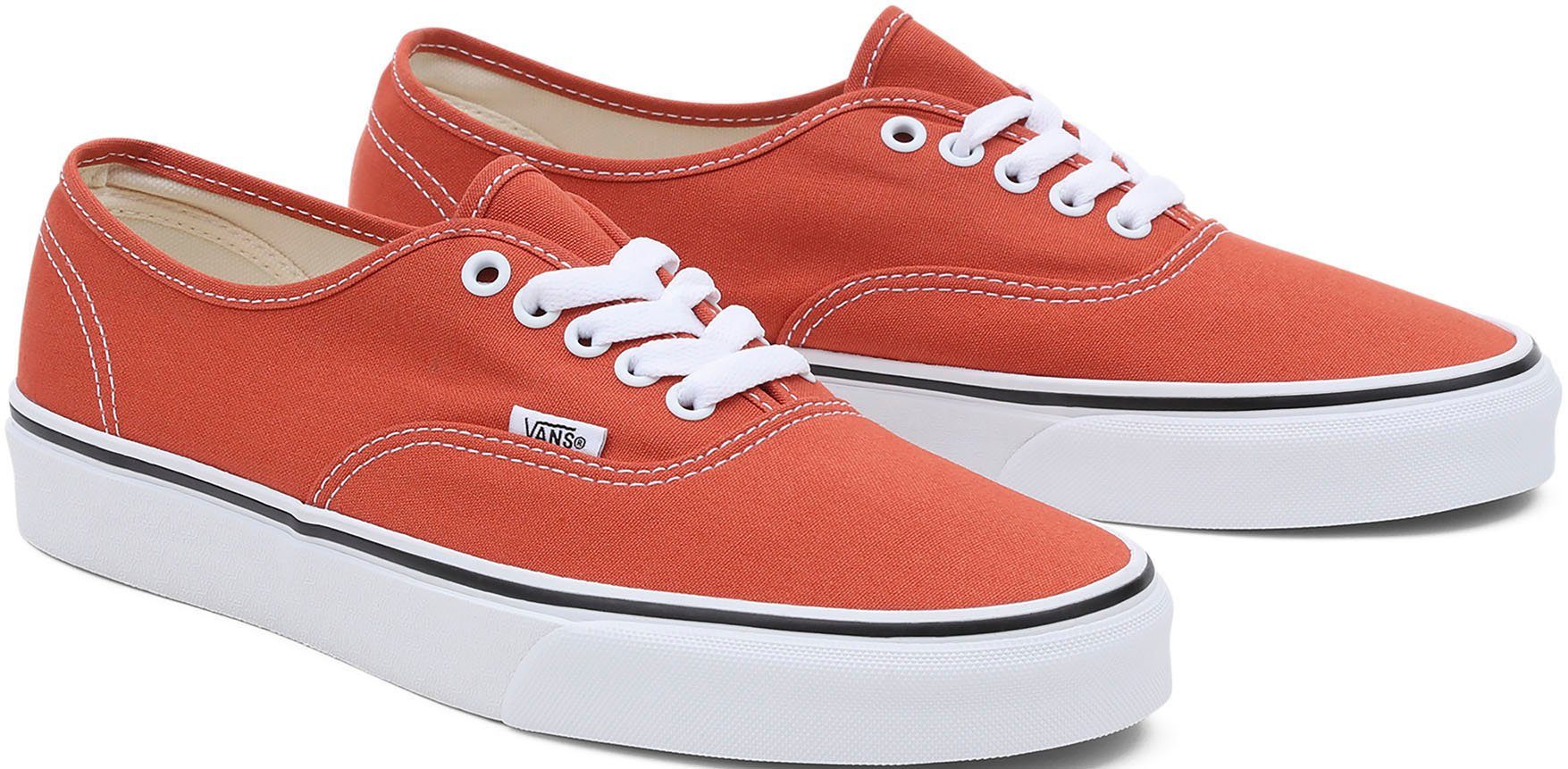 Vans Authentic Sneaker aus pflegeleichten Textilobermaterial rot