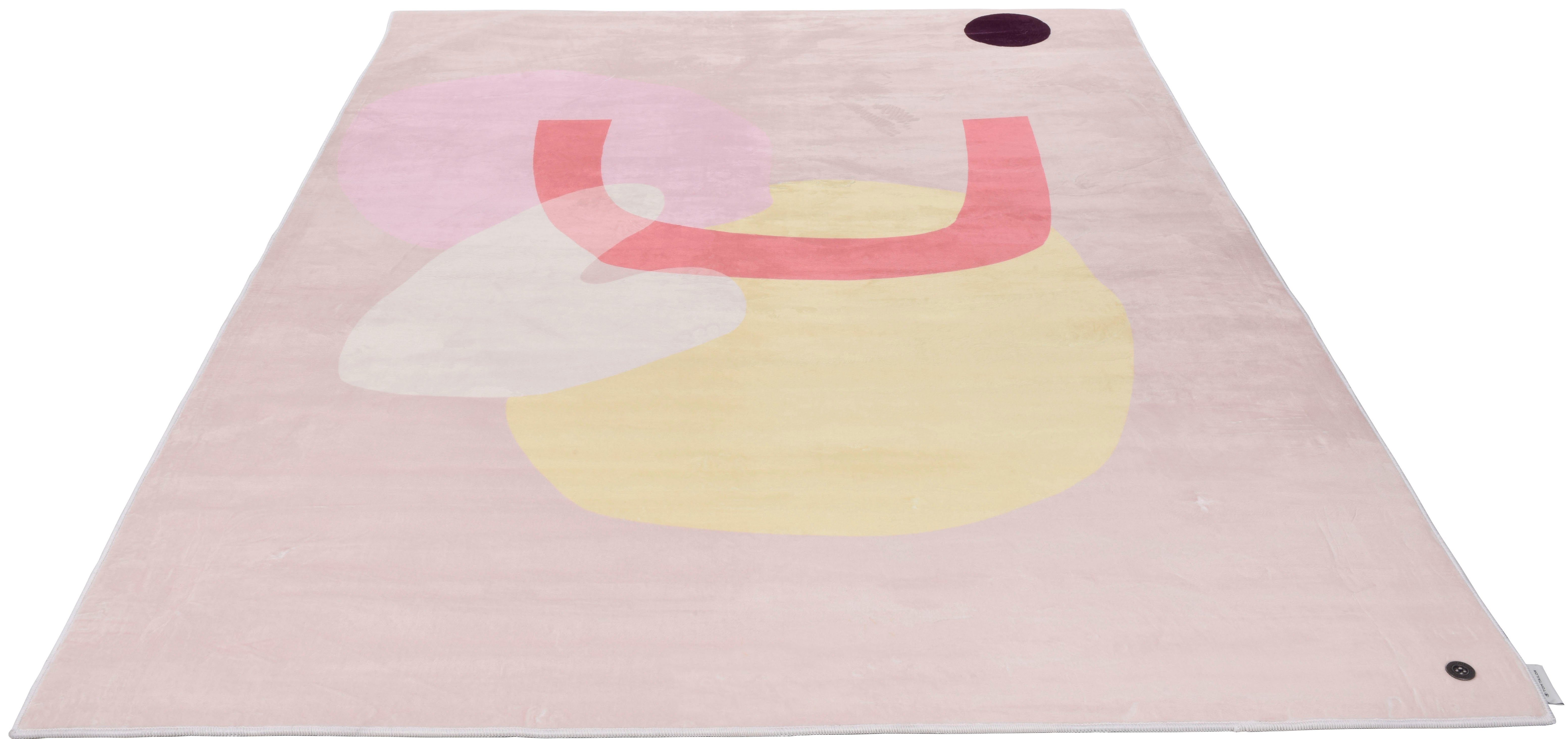 TOM TAILOR HOME Teppich Shapes - SIX, rechteckig, Höhe: 5 mm, Kurzflor, bedruckt, modernes Design