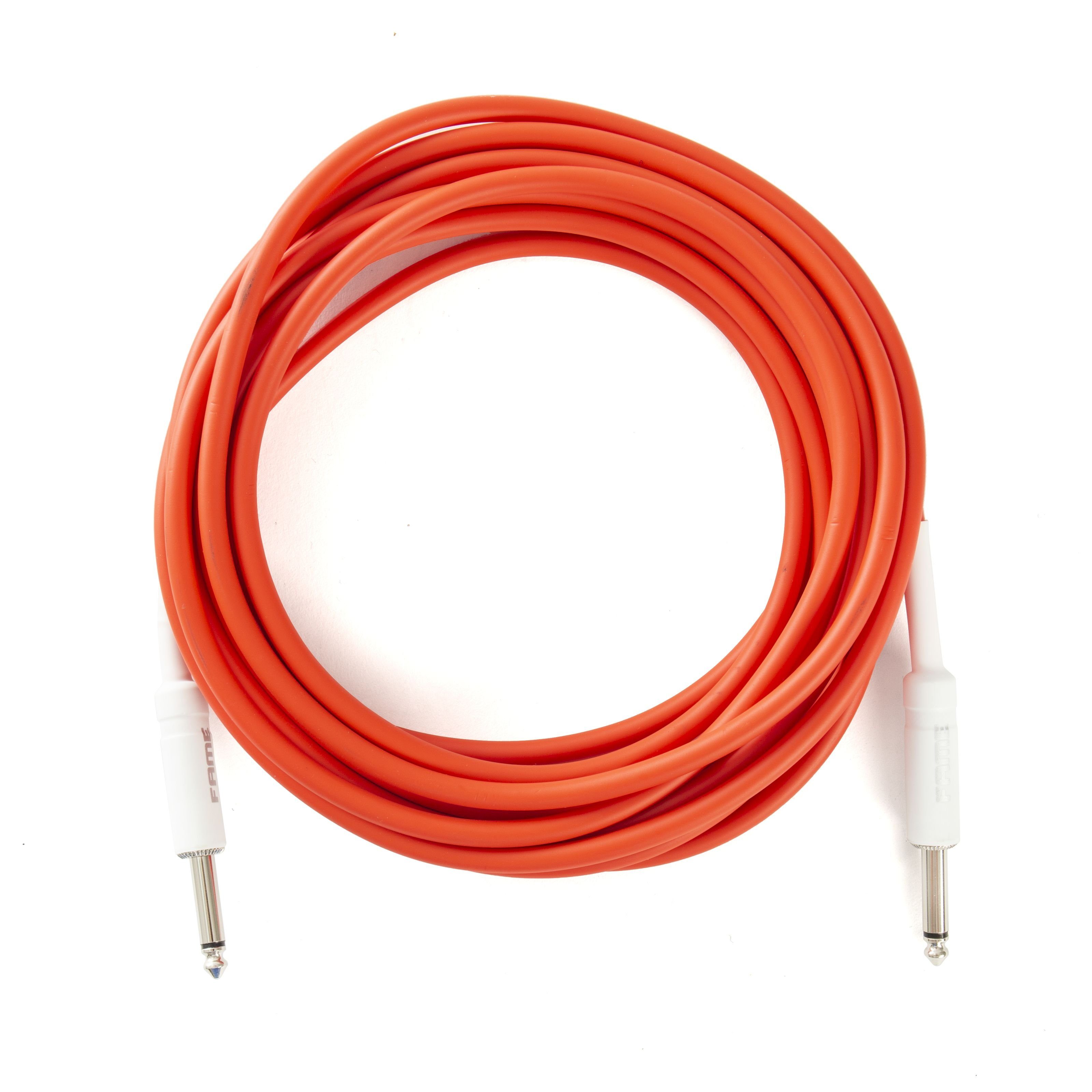 FAME Instrumentenkabel, Authentic Instrument Cable 6m Red Straight ...