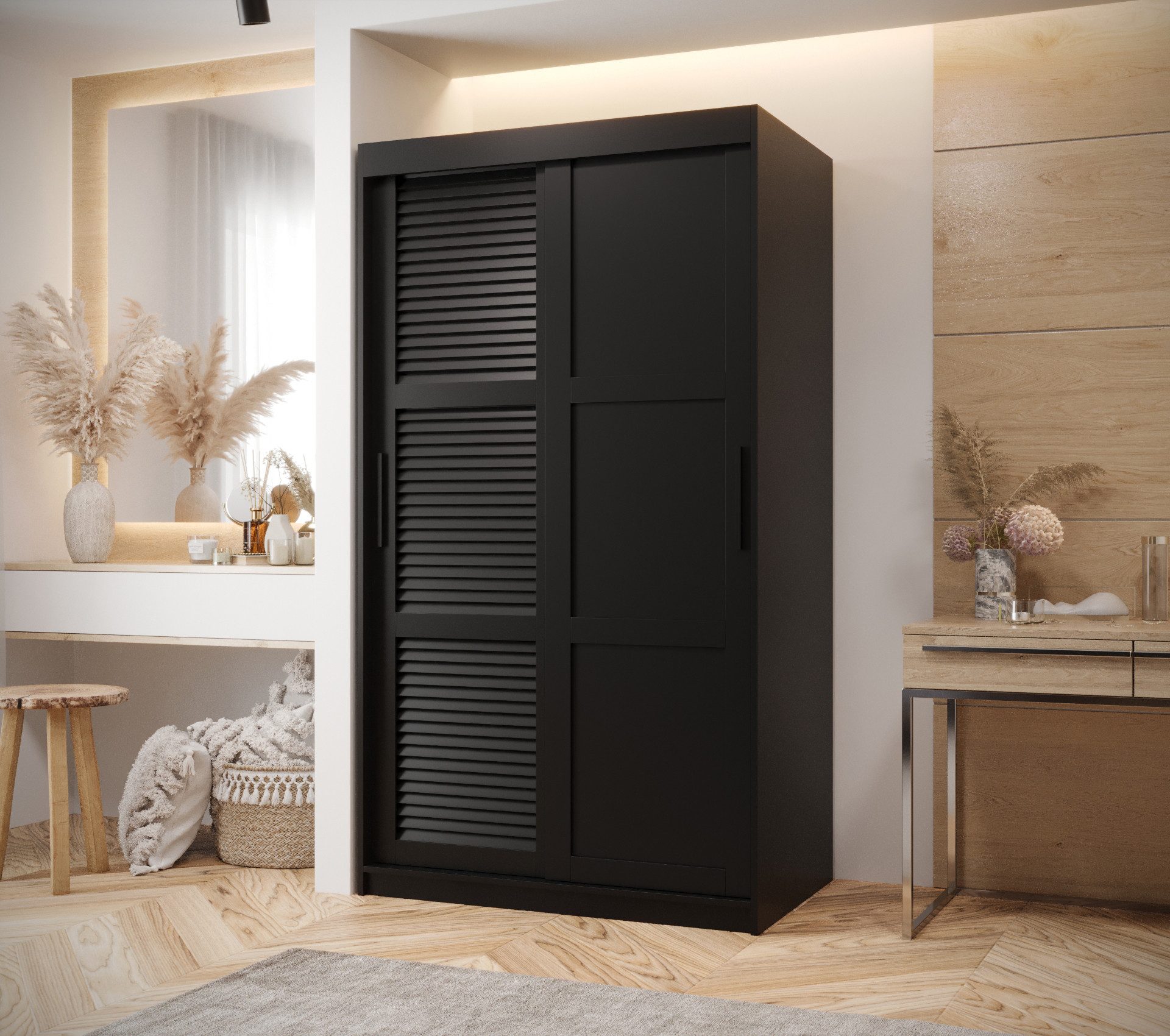 ABIKS MÖBEL Schwebetürenschrank JALOUSIE 3 Schlafzimmerschrank günstig online kaufen