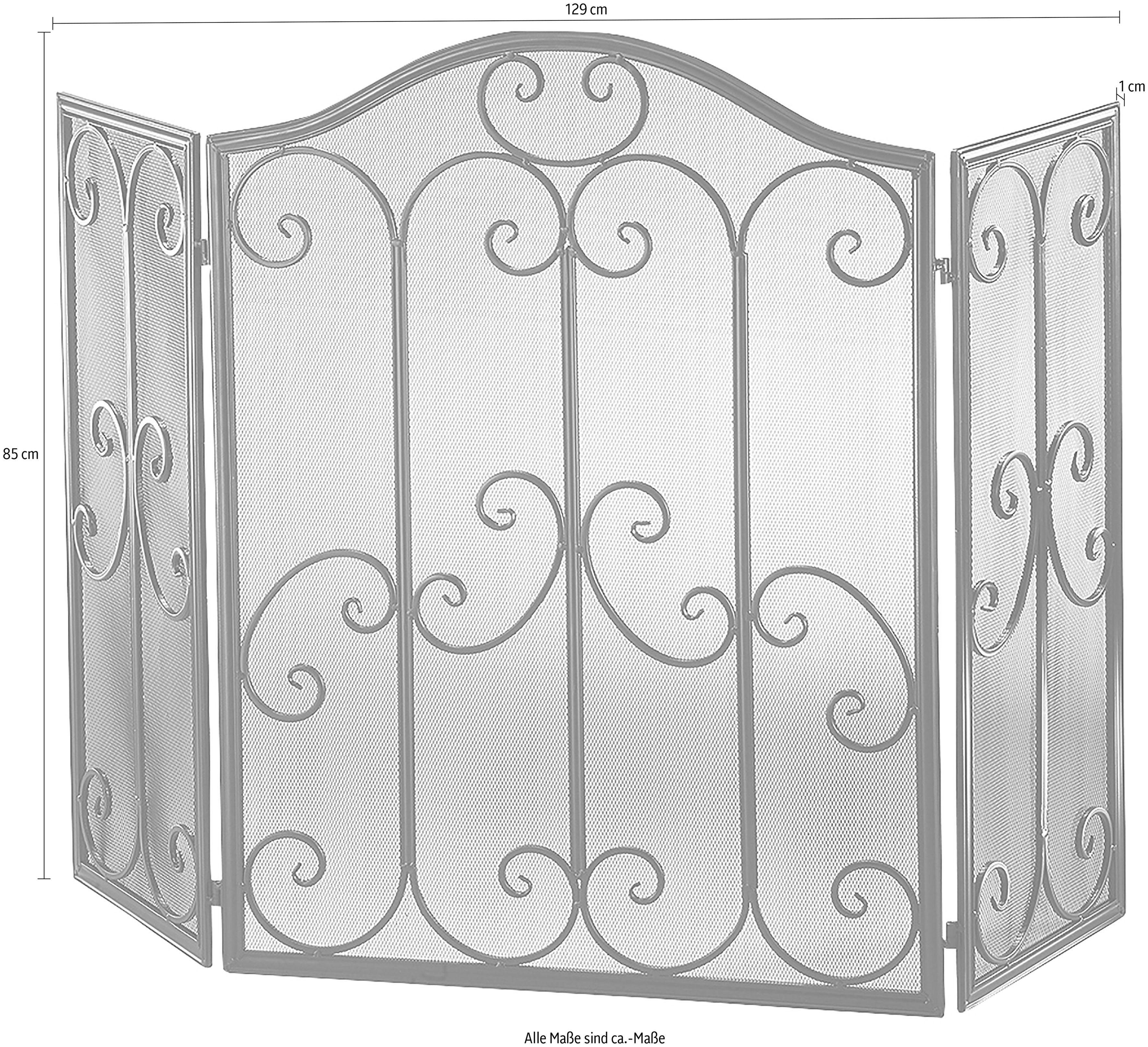 locker Kamingitter, mit Ornamenten