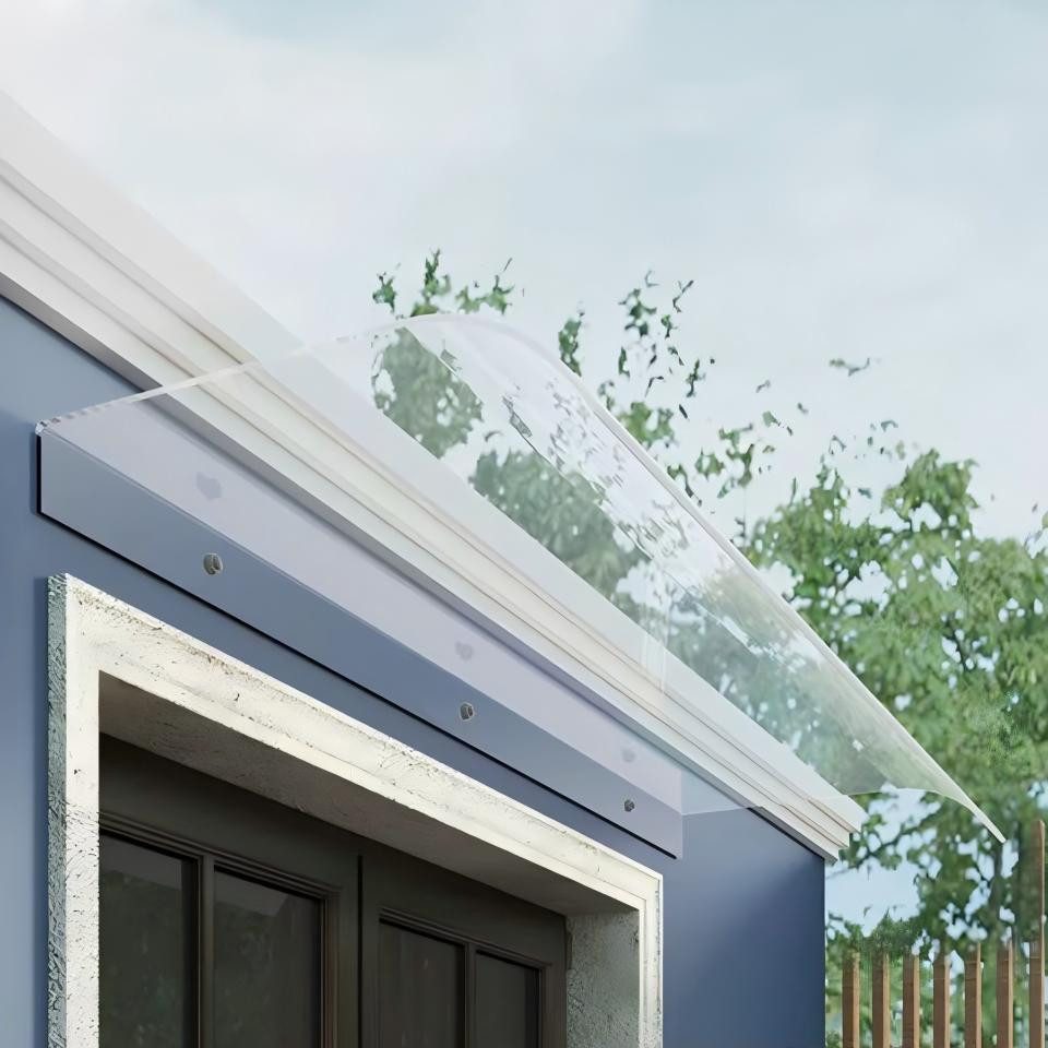 DARDVORLAG Vordach Haustür Überdachung, Pultvordach, Türdach, 34x100cm (1 S günstig online kaufen