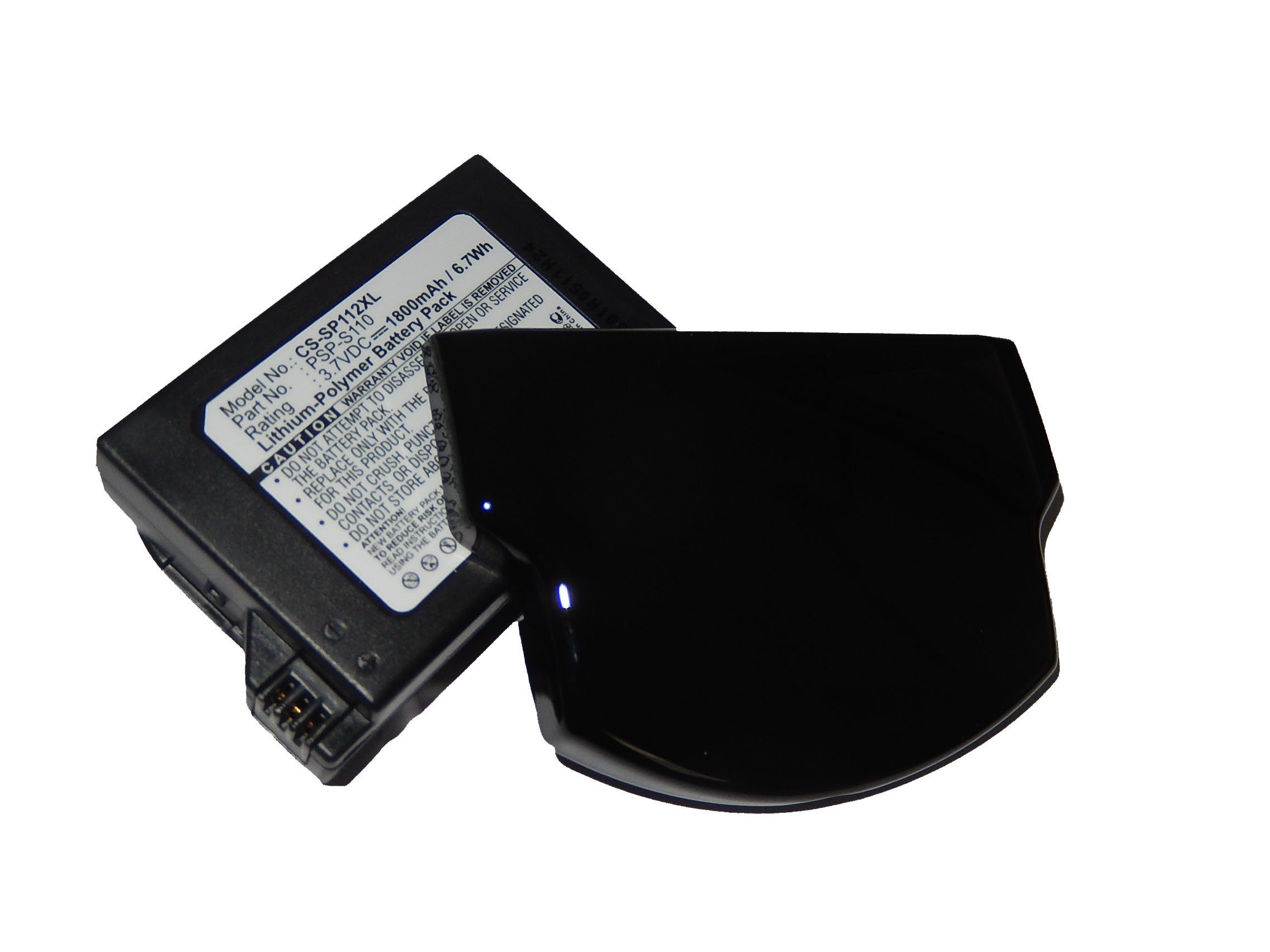 PSP-2001, PSP-2002 Portable Slim Lite für Sony PSP-2000, Akku Li-Polymer) 3,7V, vhbw (1800mAh, mAh & Spielekonsole 1800 passend Gener, Playstation 2.