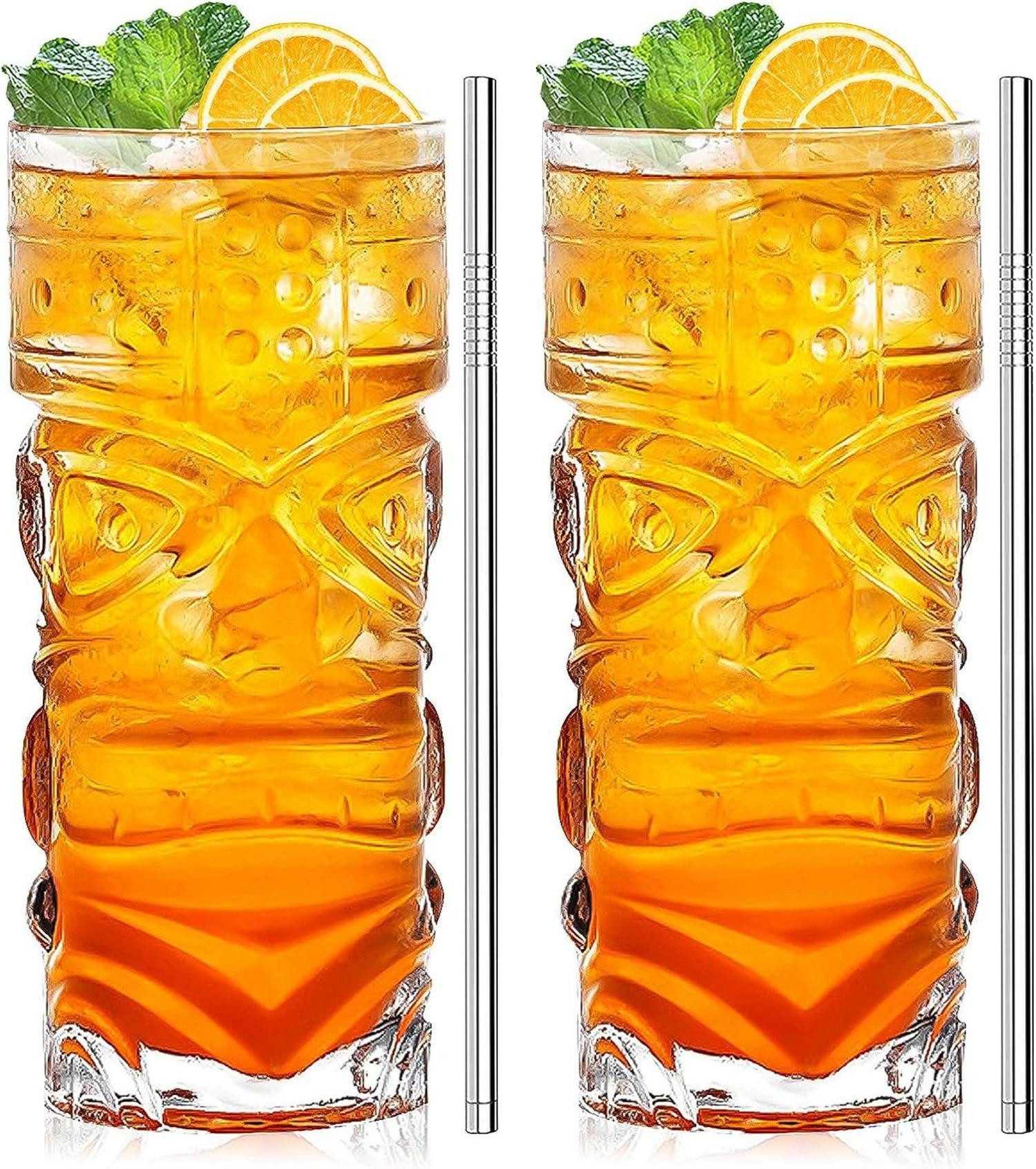 Cocktailglas Clear Tiki Gläser Set 14oz Bar Cocktail exotische Mai Tai Hawaiian