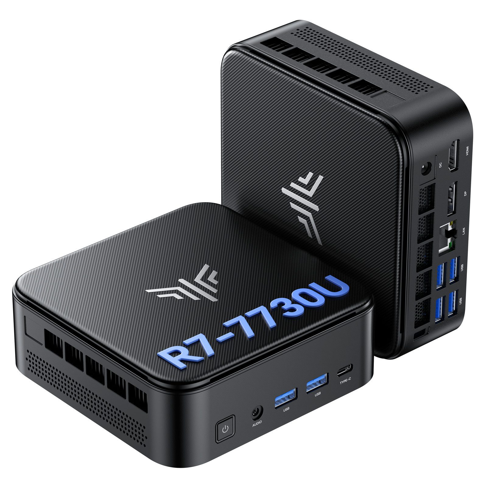 NiPoGi AMD Ryzen 7 7730U (Bis zu 4,5GHz), 16GB LPDDR4X, 512GB SSD, Win11-Pro Mini-PC (AMD Ryzen 7 7730U 7730U, AMD Radeon™ Graphics (Vega 8), 16 GB RAM, 512 GB SSD, Luftkuhlung, AMD Radeon Graphics, HDMI, BT5.2/WiFi 6 Gaming Pc für Büro Home Schule)