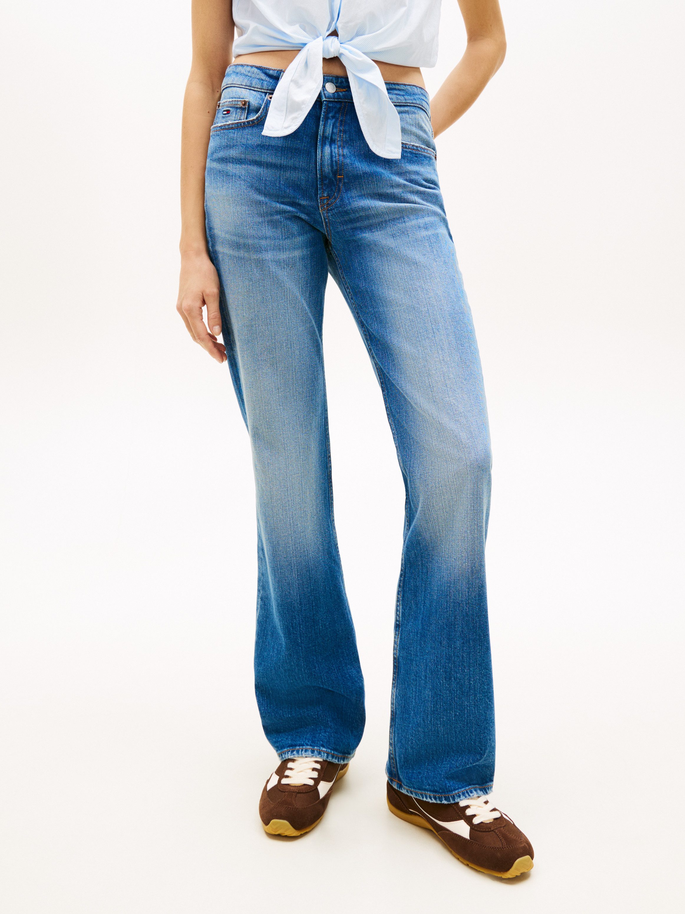 Tommy Jeans Bootcut-Jeans CLEO MID BOOTCUT Baumwollmischung, bootcut, regul günstig online kaufen