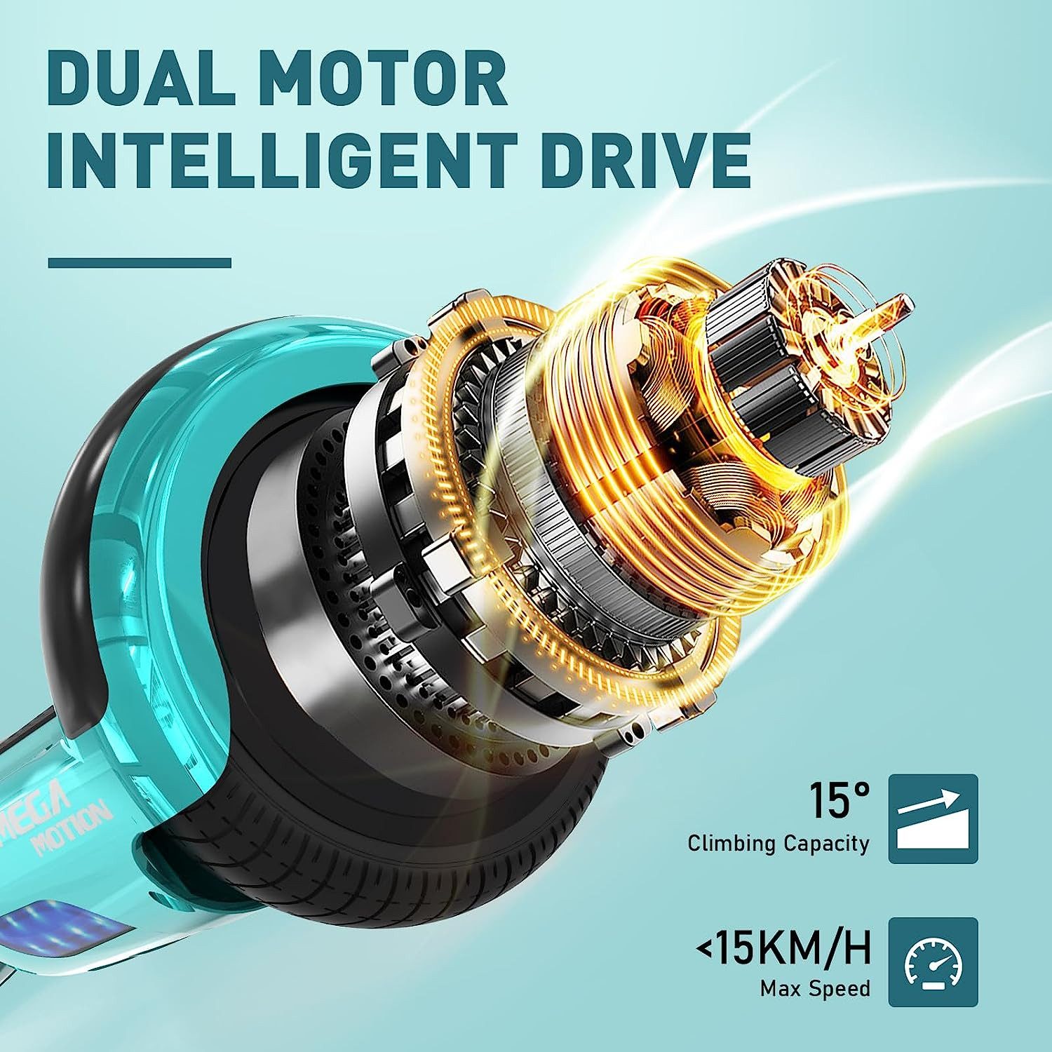 HITWAY Balance Scooter 6,5 Zoll Hoverboard mit Bluetooth und zwei starke Motoren