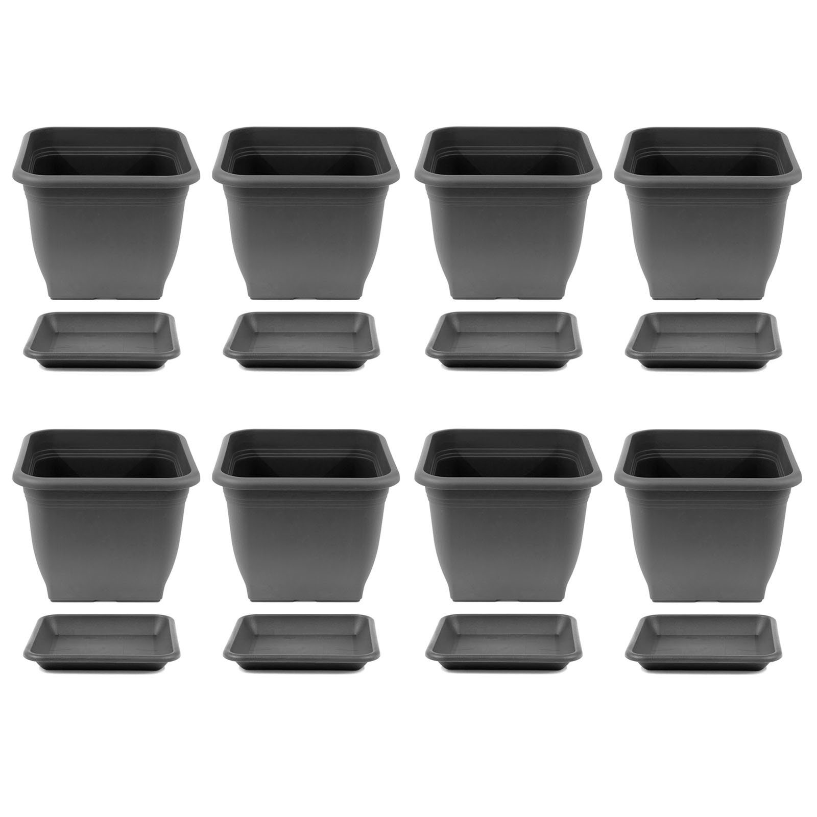 HAC24 Blumentopf Pflanztopf Kunststoff Pflanzkübel Pflanzuntersetzer günstig online kaufen