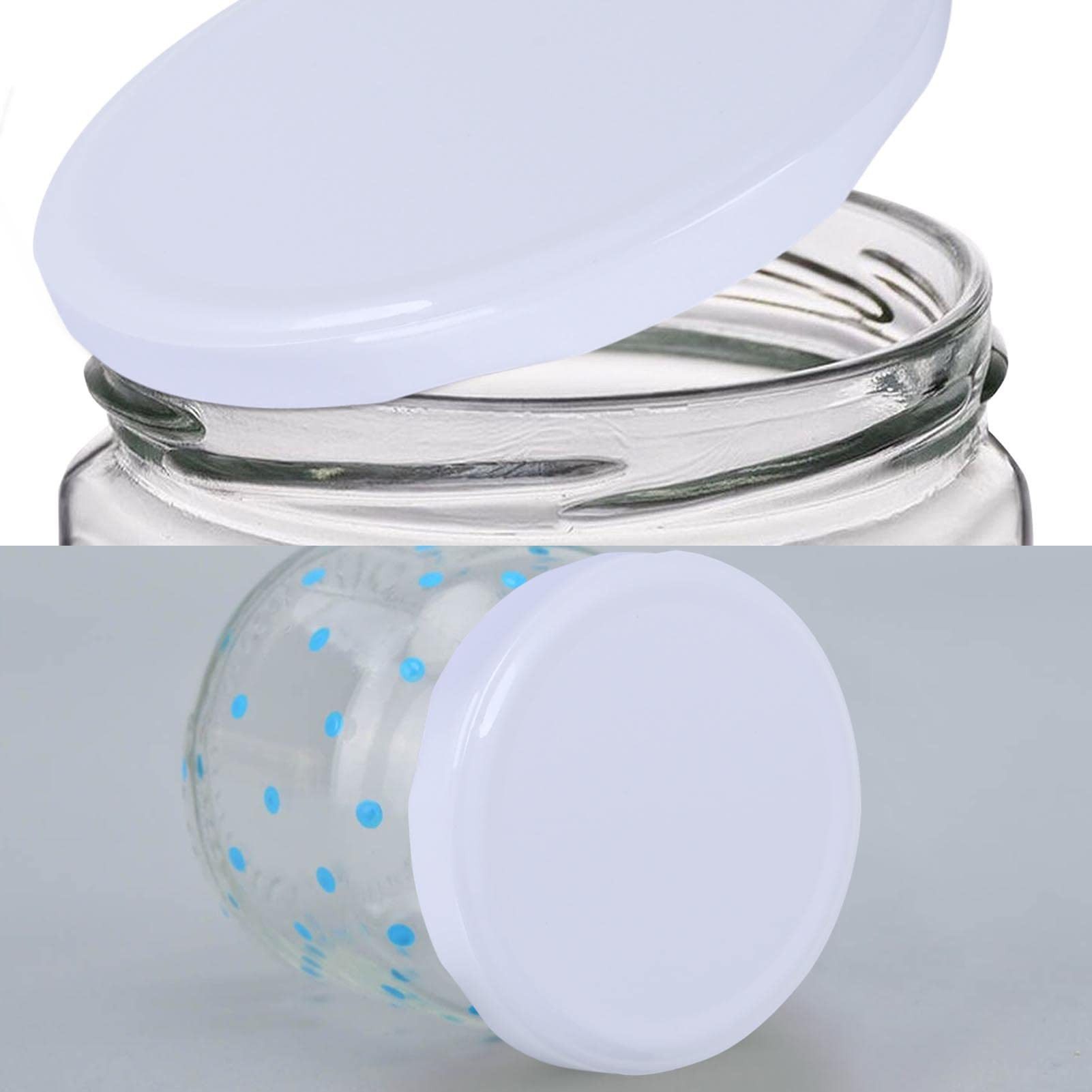 Youyijia Deckel 100 Stück Twist Off Deckel Ersatzdeckel Verschlüsse Schraubdeckel