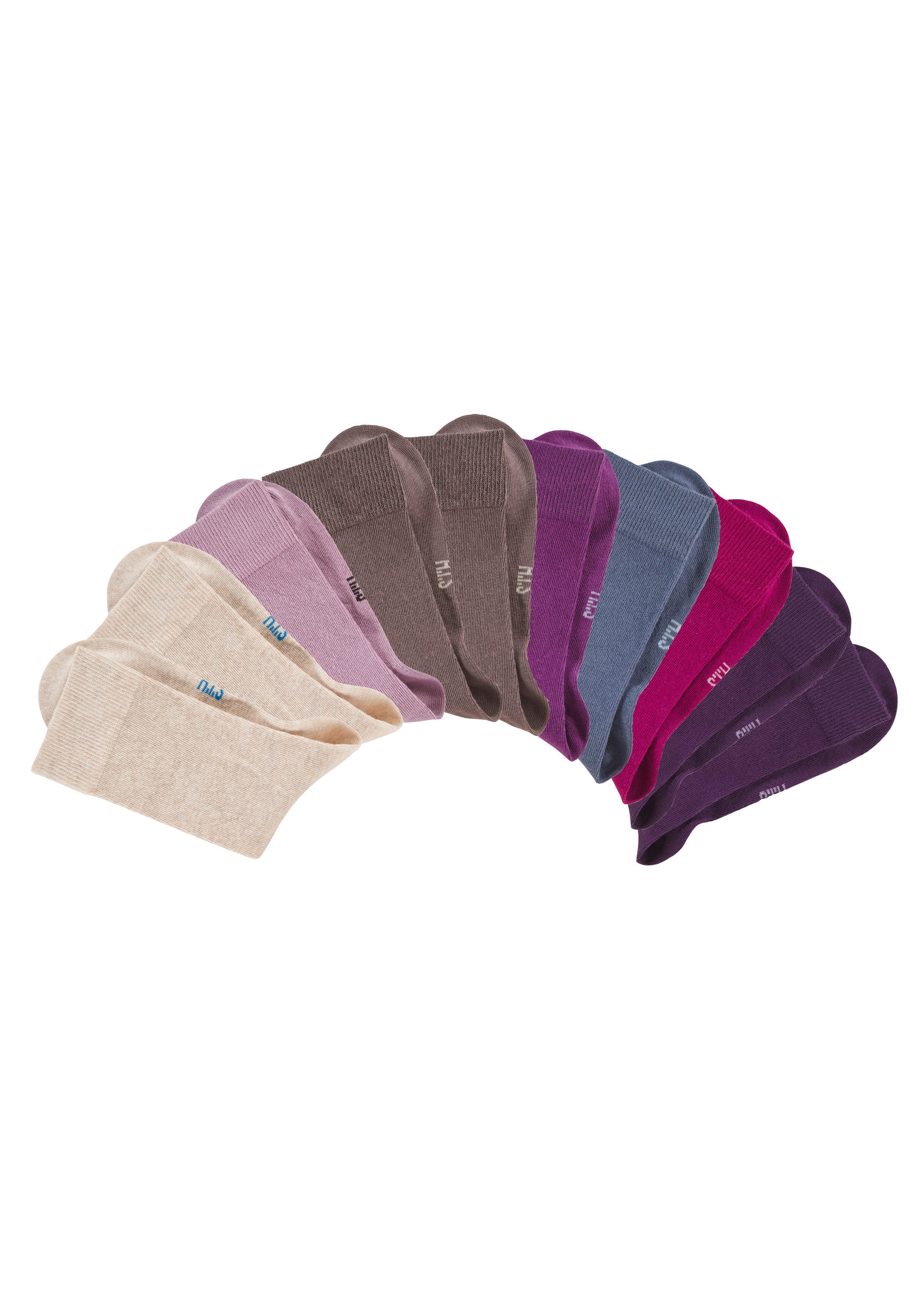 H.I.S Freizeitsocken (Packung, 10-Paar) mit weichen Rippbündchen