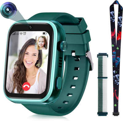 ele eleoption Smartwatch (4G), Kinder mit WLAN Kamera SOS IP67 Wasserdicht mit GPS Echtzeit-Ortung