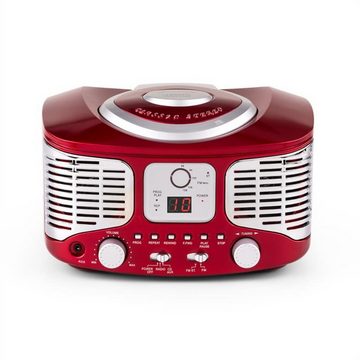 Auna »RCD320 Retro-CD-Player UKW AUX rot« Stereoanlage