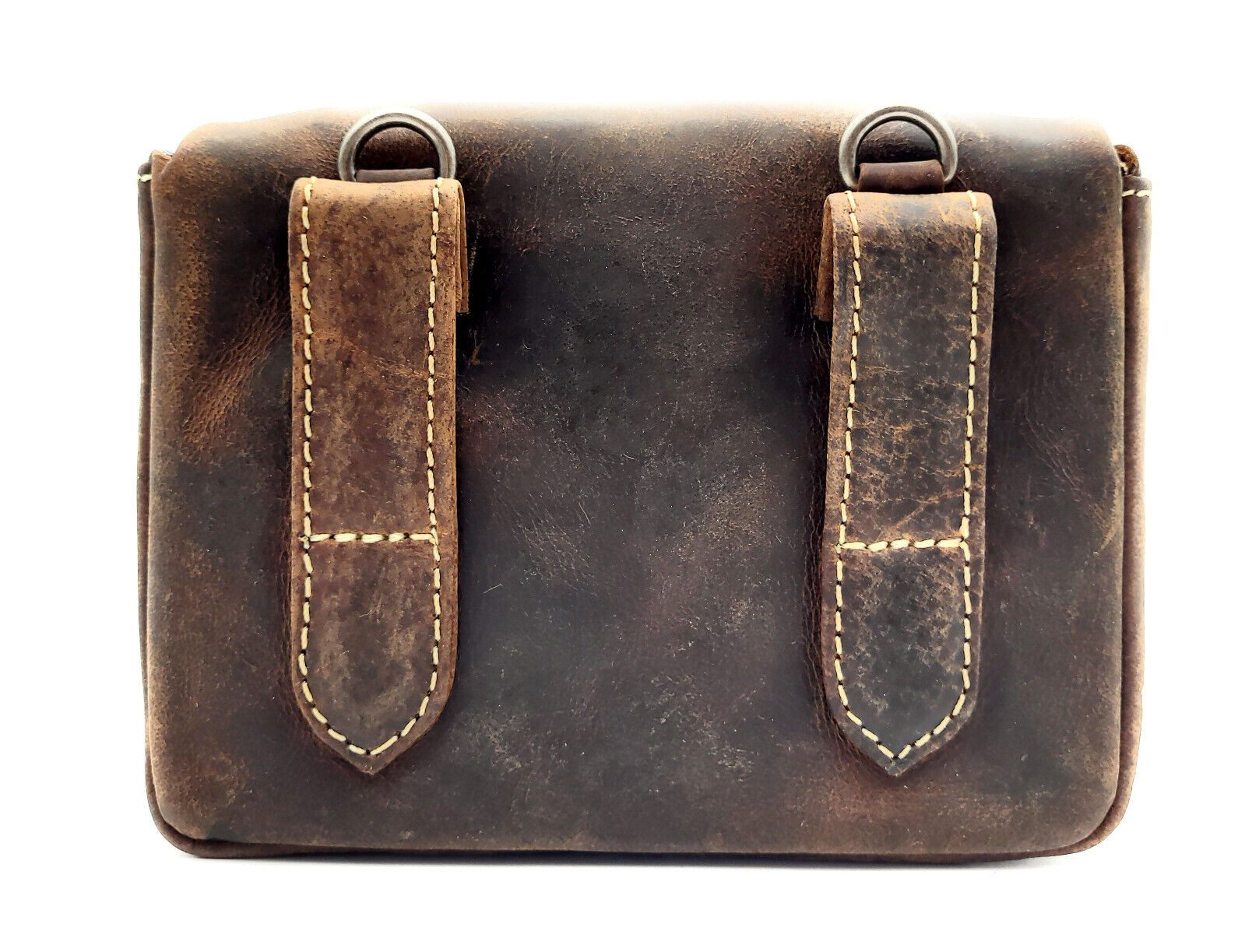 Ven Tomy Gürteltasche echt Leder Hüfttasche für Biker und Abenteurer, rustikales Büffelleder