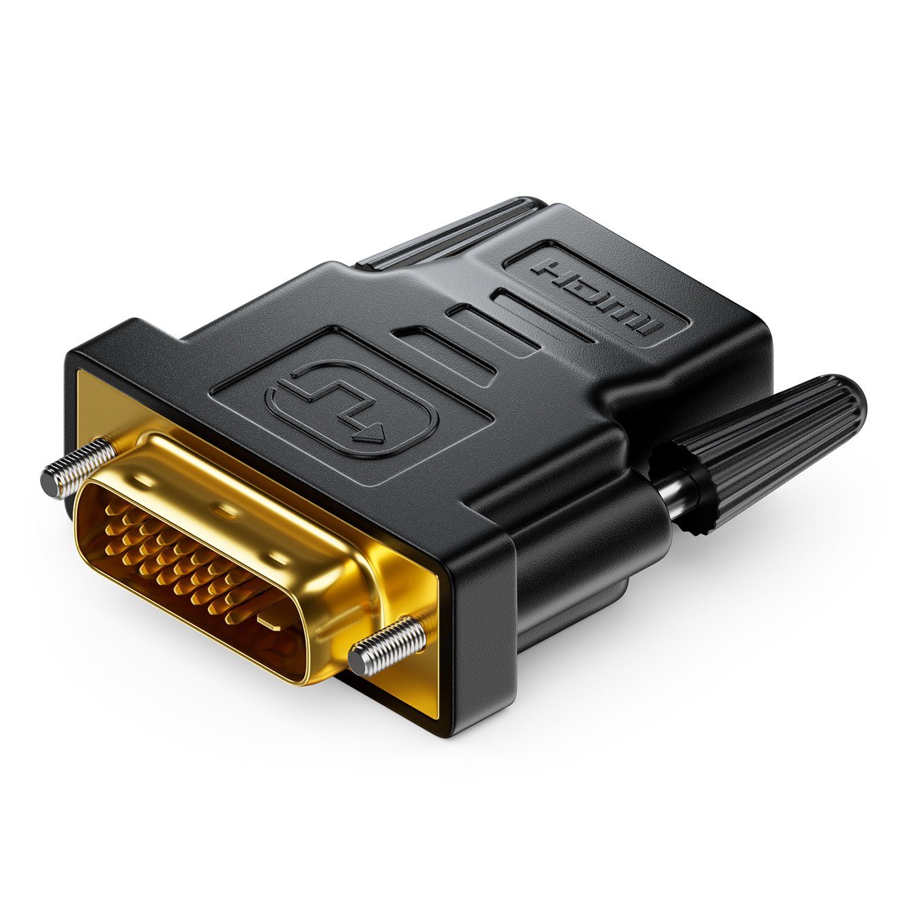 deleyCON deleyCON HDMI zu DVI Adapter HDMI Buchse zu DVI Stecker 24+1 HDMI-Kabel – Bild 3 von 5