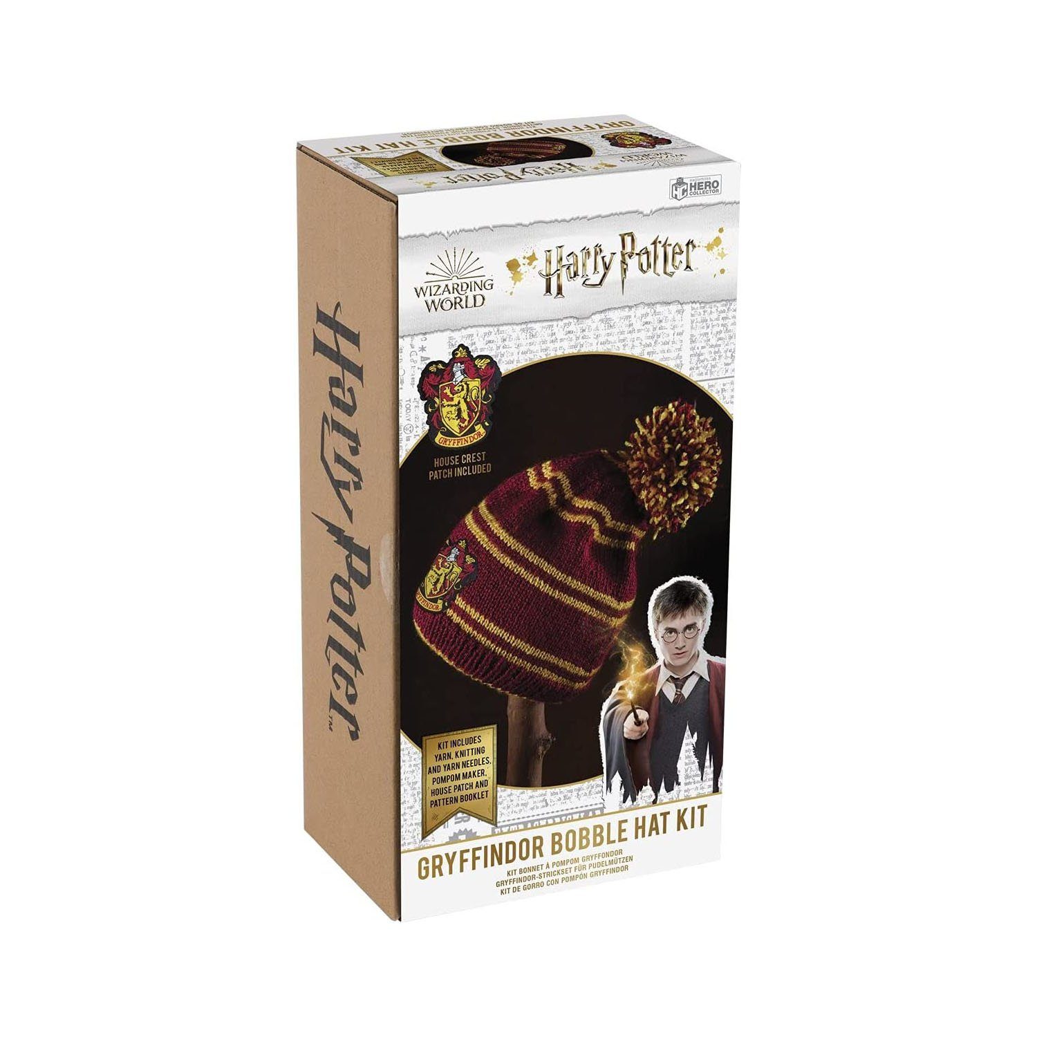 Harry Potter Strickmütze Harry rot Gryffindor zum Potter Mütze - Stricken