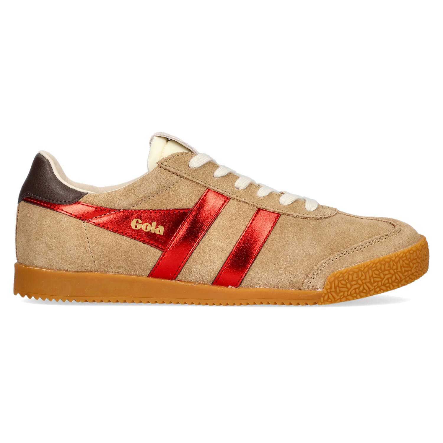Gola Elan Glitz Light Caramel/Red/Dark Brown Sneaker