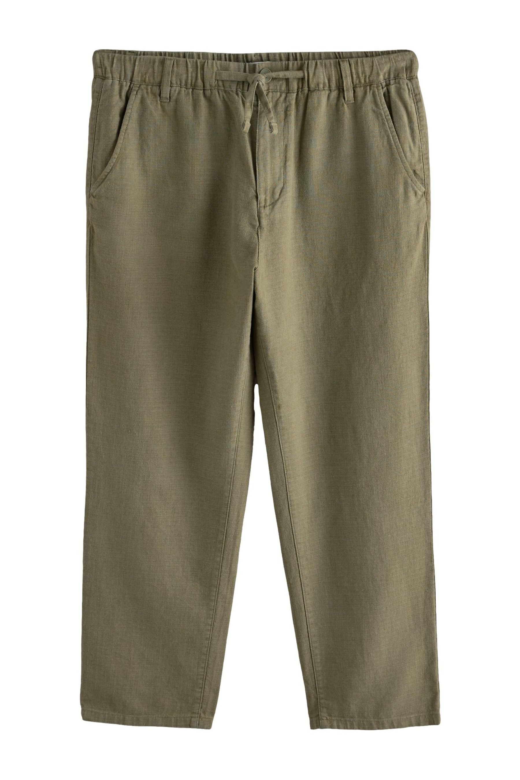Dehnbund-Hose Strukturierte Regular Fit Hose mit Elastikbund