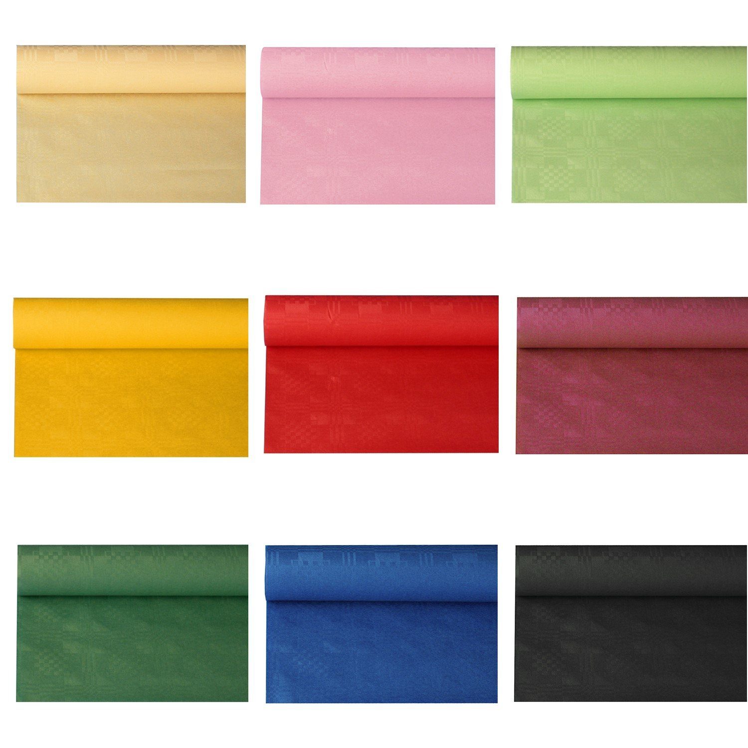 PAPSTAR GmbH Gartentischdecke Papiertischtuch mit Damastprägung 50 m x 1 m